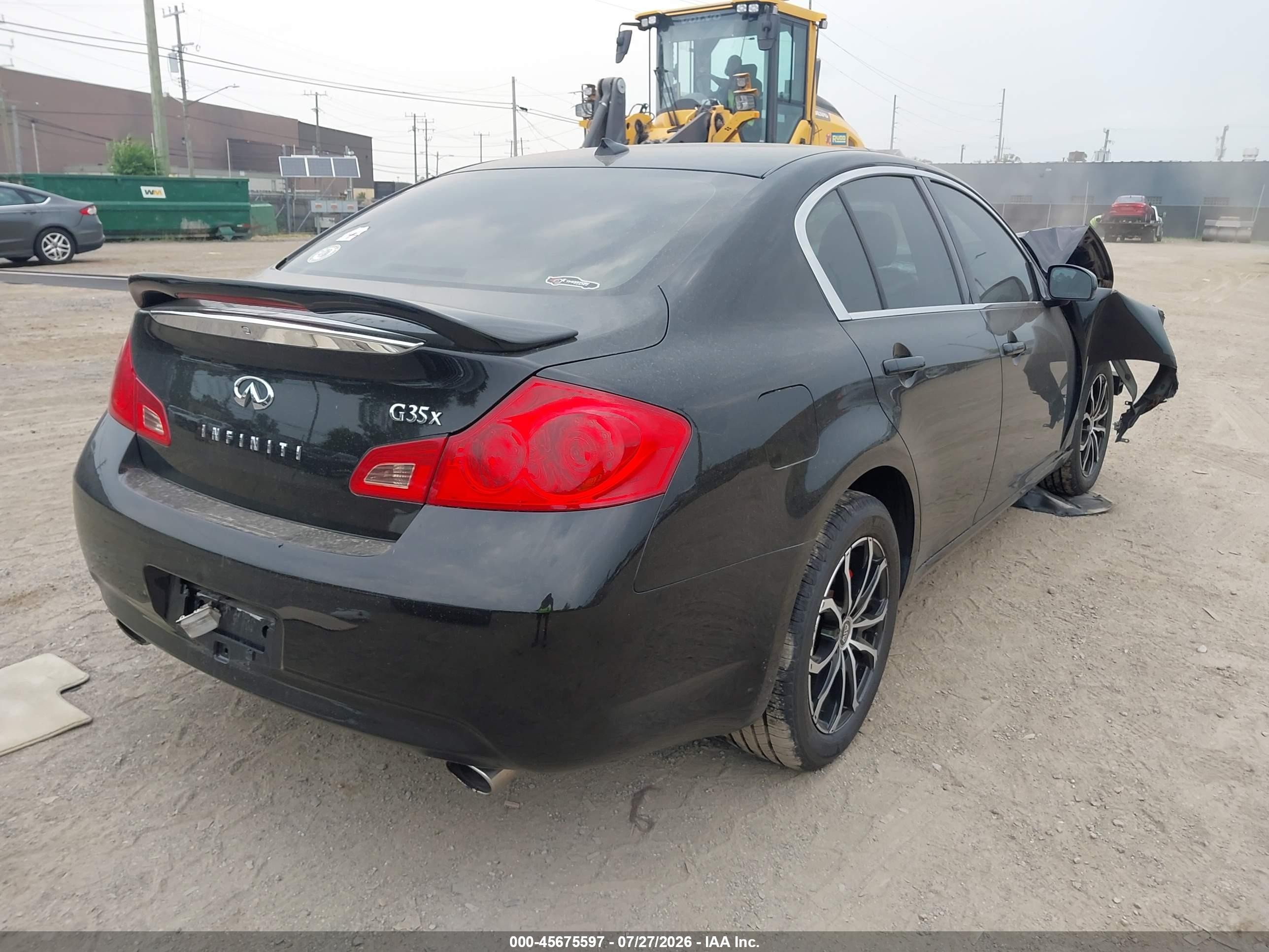 2007 Infiniti G35x   Черный vin: JNKBV61F87M814530