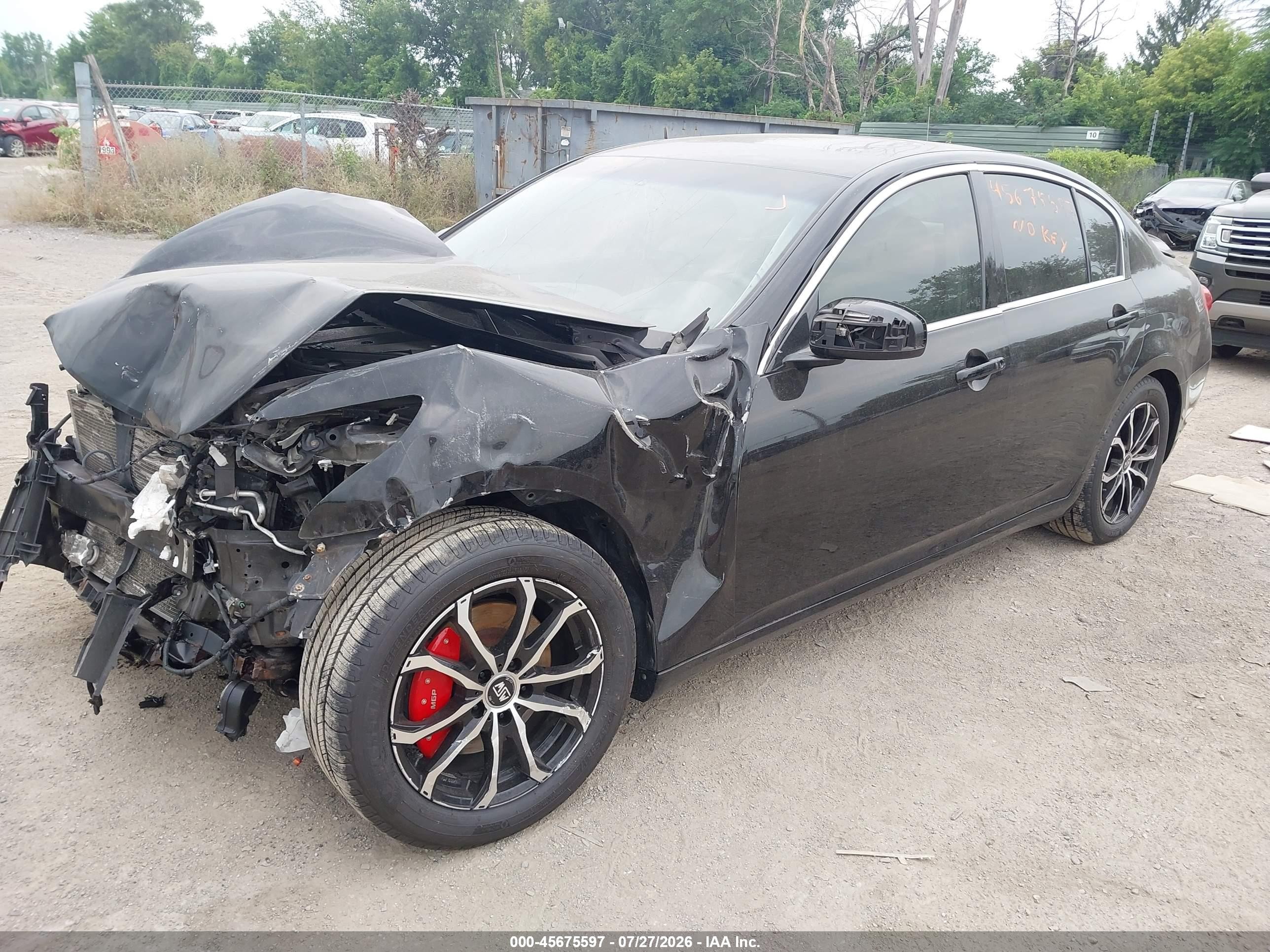 2007 Infiniti G35x   Черный vin: JNKBV61F87M814530