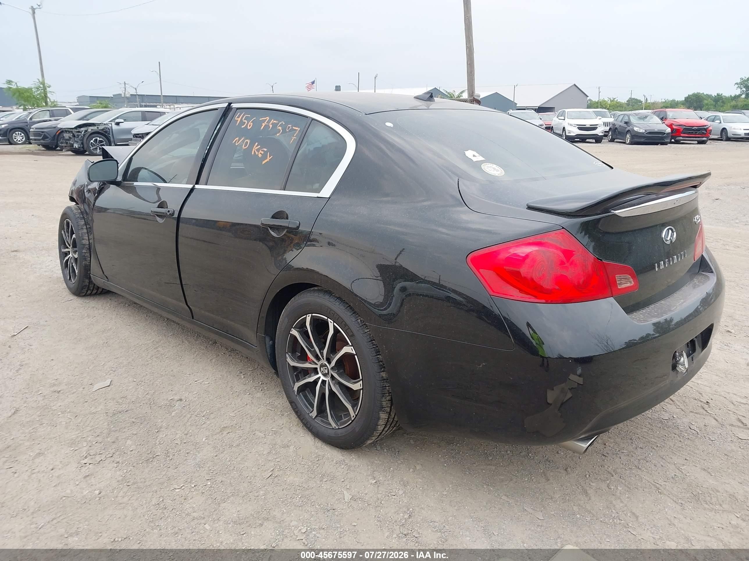 2007 Infiniti G35x   Черный vin: JNKBV61F87M814530