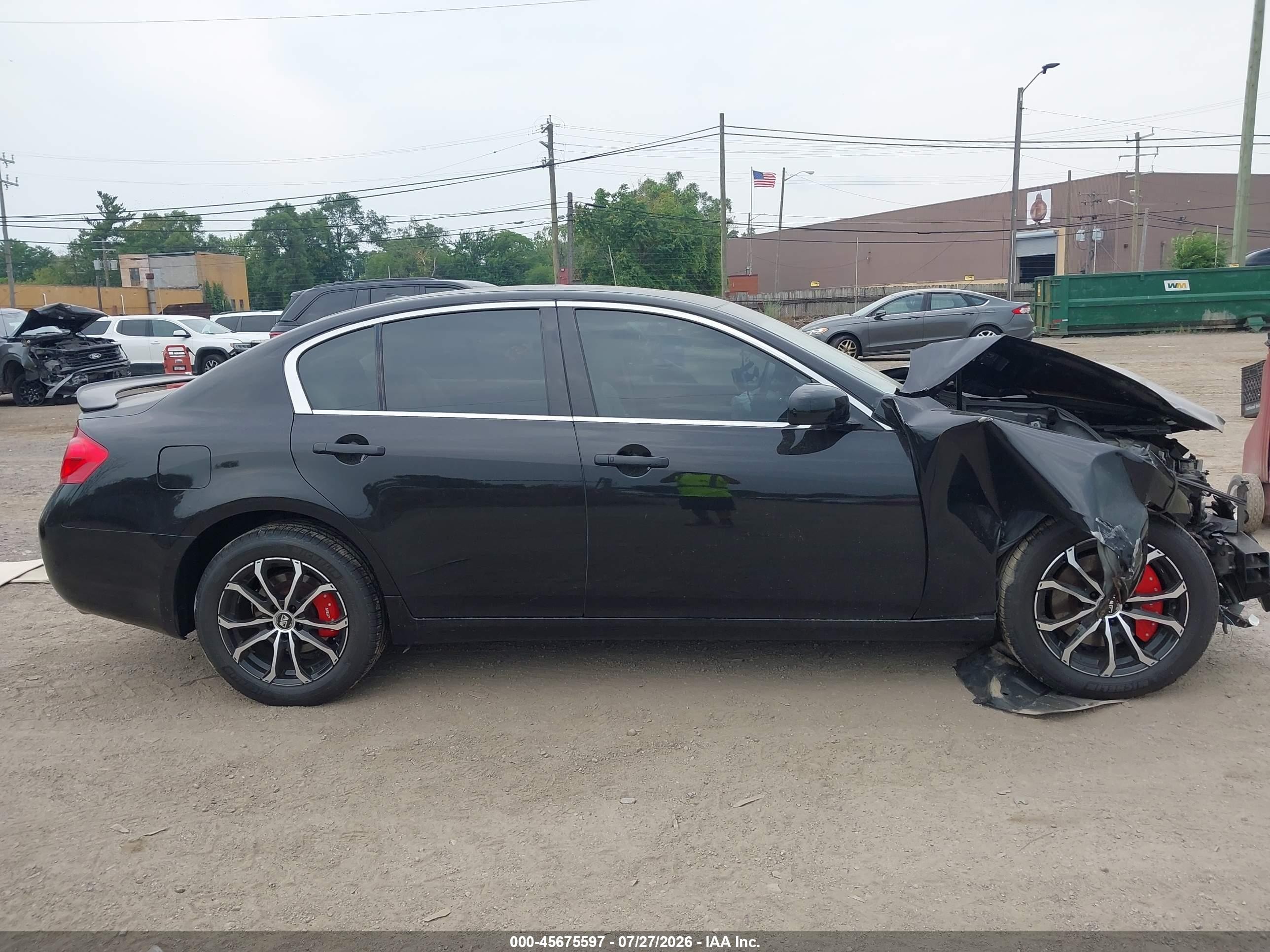 2007 Infiniti G35x   Черный vin: JNKBV61F87M814530