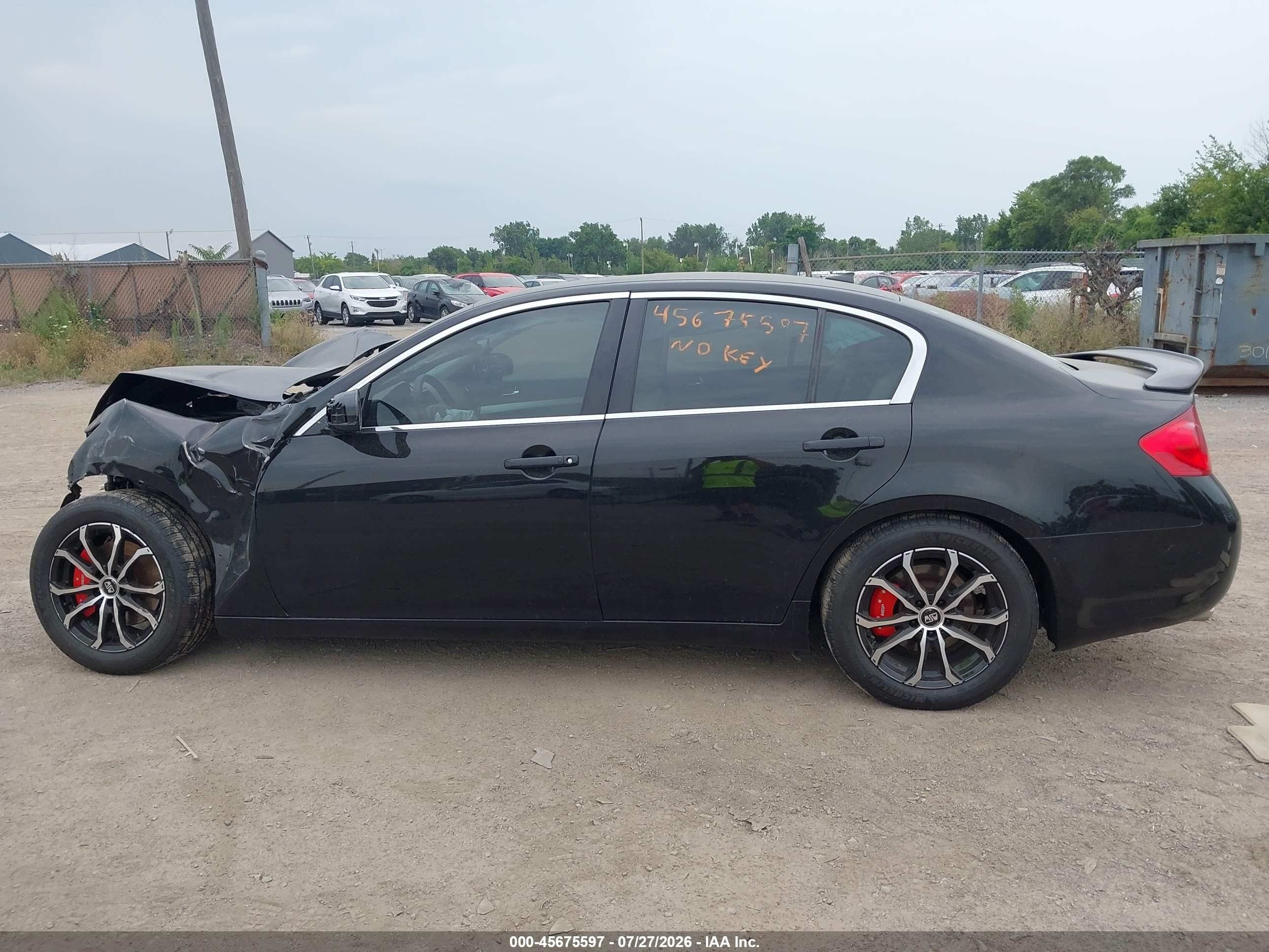 2007 Infiniti G35x   Черный vin: JNKBV61F87M814530