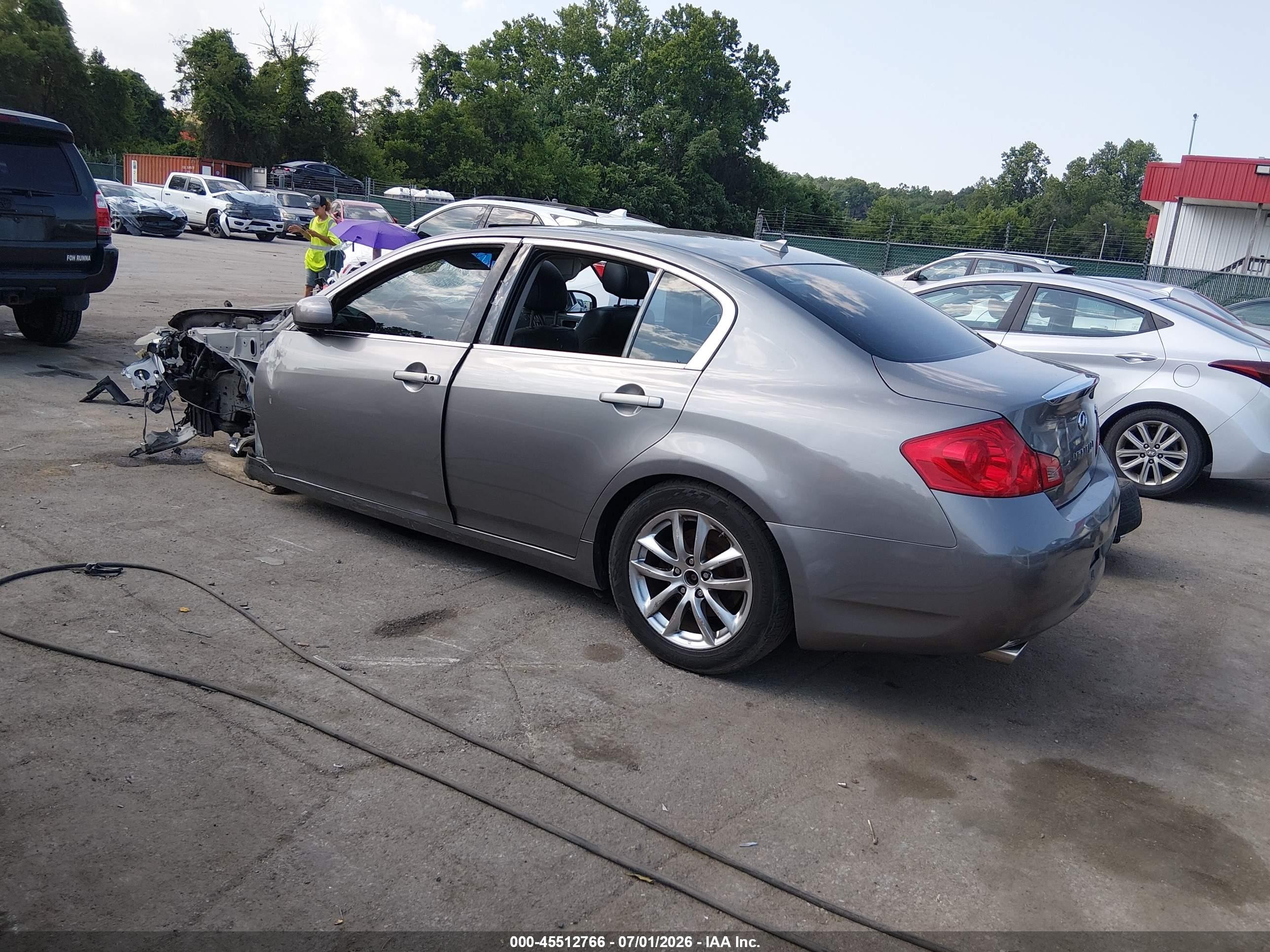2007 Infiniti G35x   Gray vin: JNKBV61F87M815614