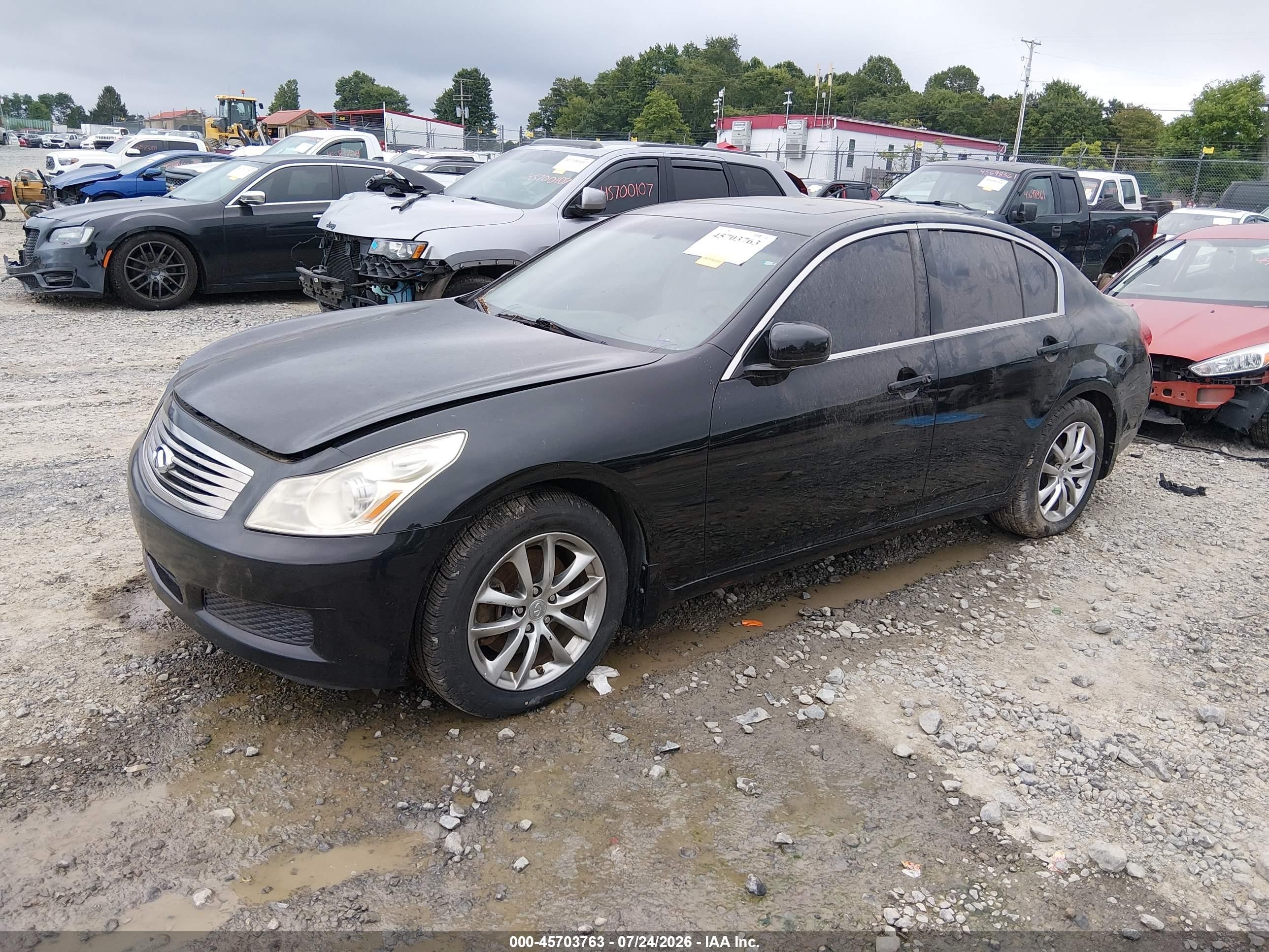 2007 Infiniti G35x   Black vin: JNKBV61F87M824703