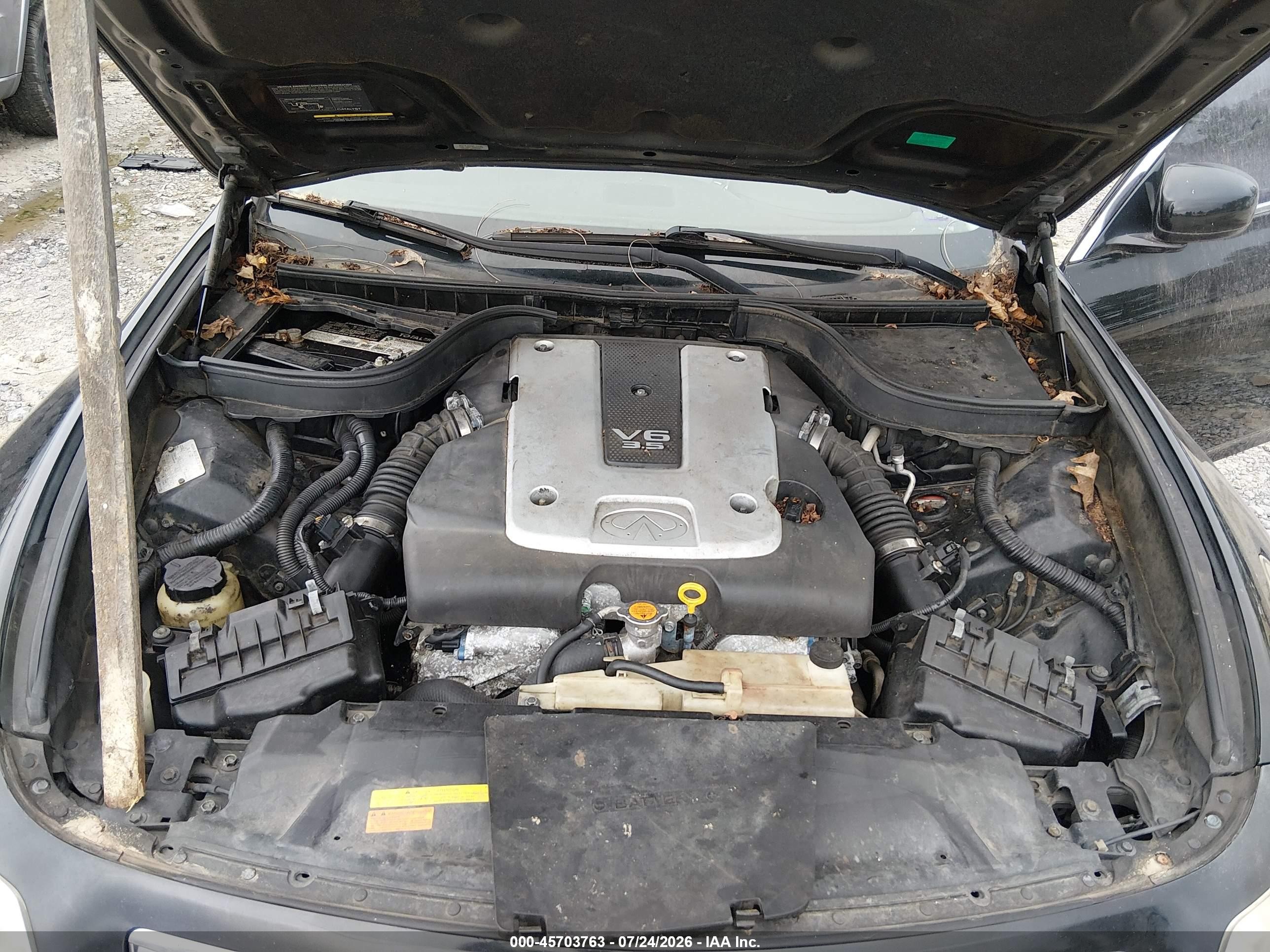 2007 Infiniti G35x   Black vin: JNKBV61F87M824703