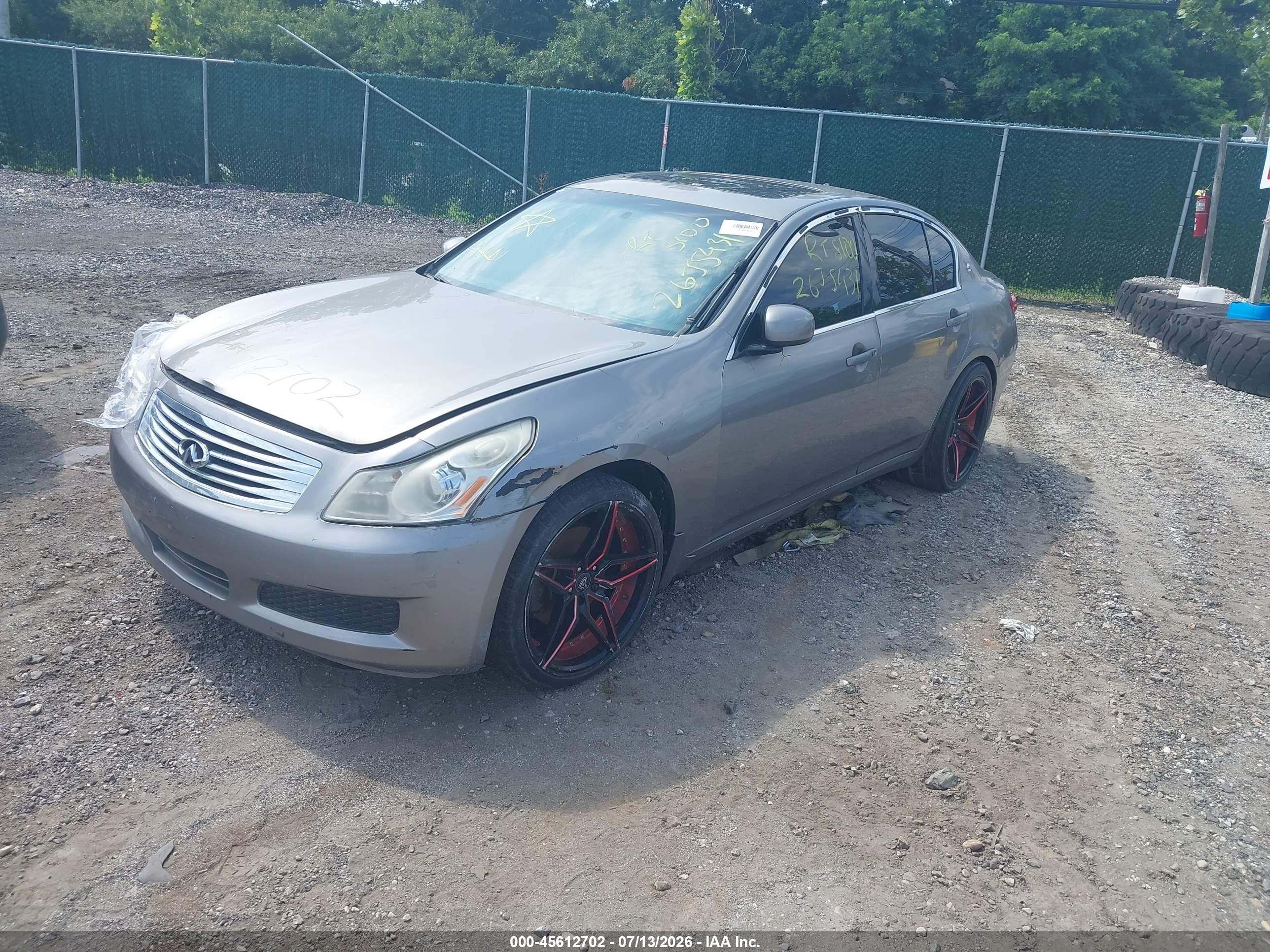 2008 Infiniti G35x   Gray vin: JNKBV61F88M274114