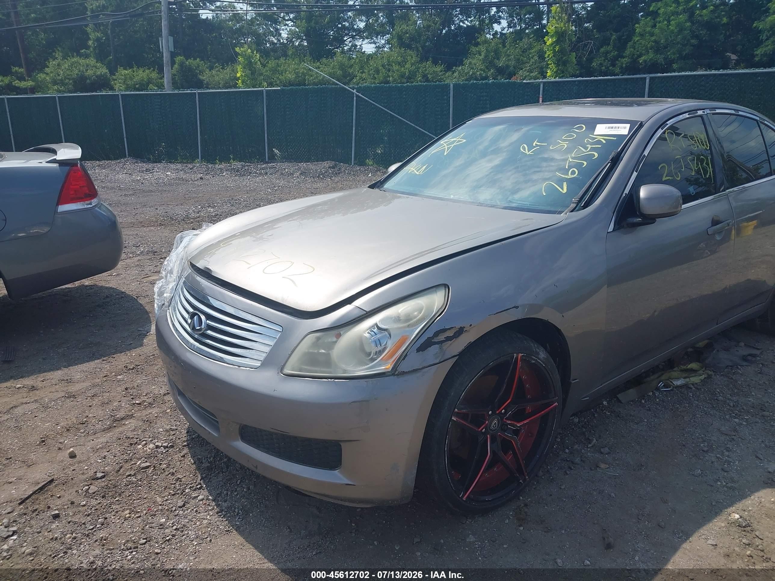 2008 Infiniti G35x   Gray vin: JNKBV61F88M274114