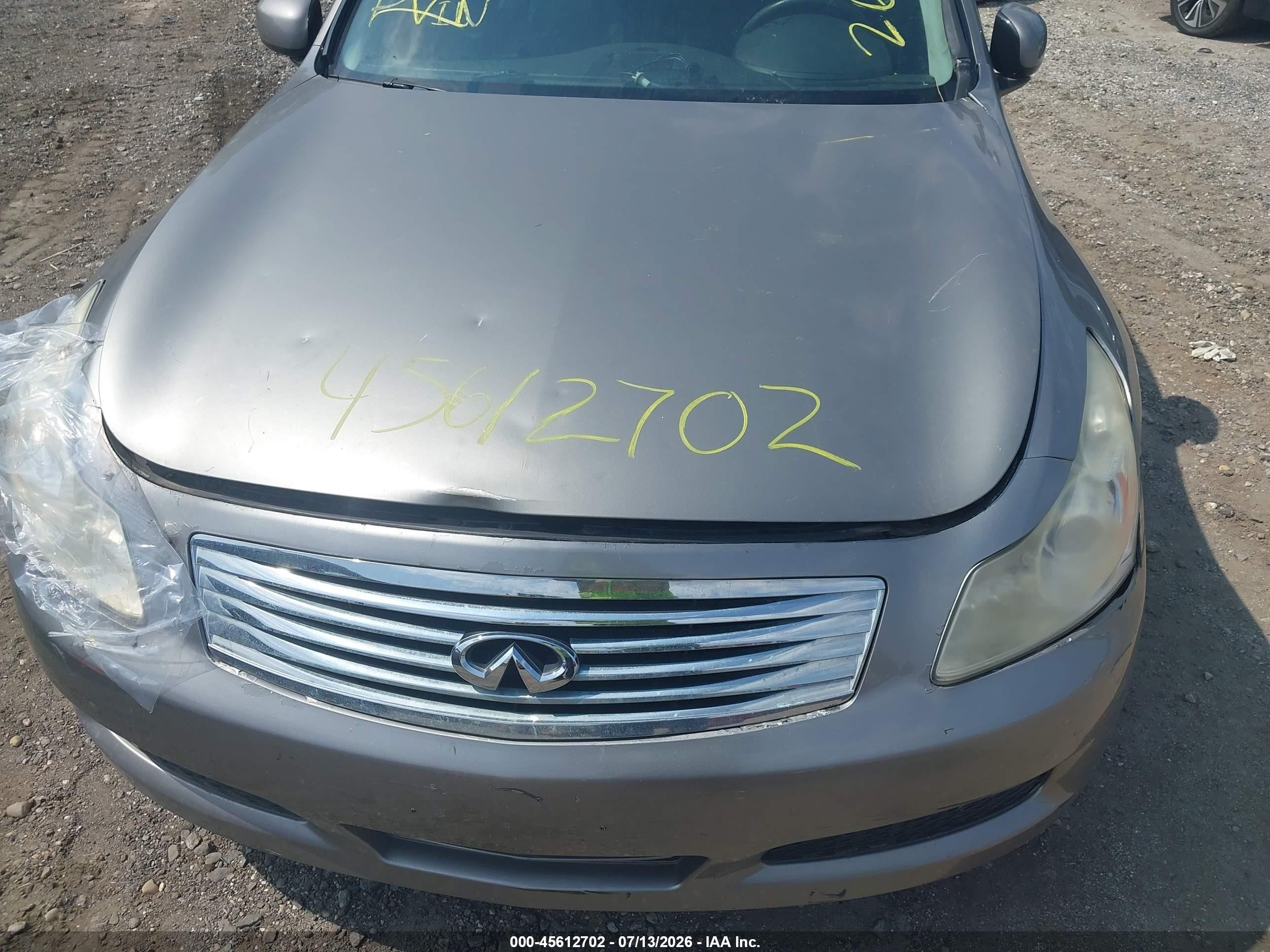 2008 Infiniti G35x   Gray vin: JNKBV61F88M274114