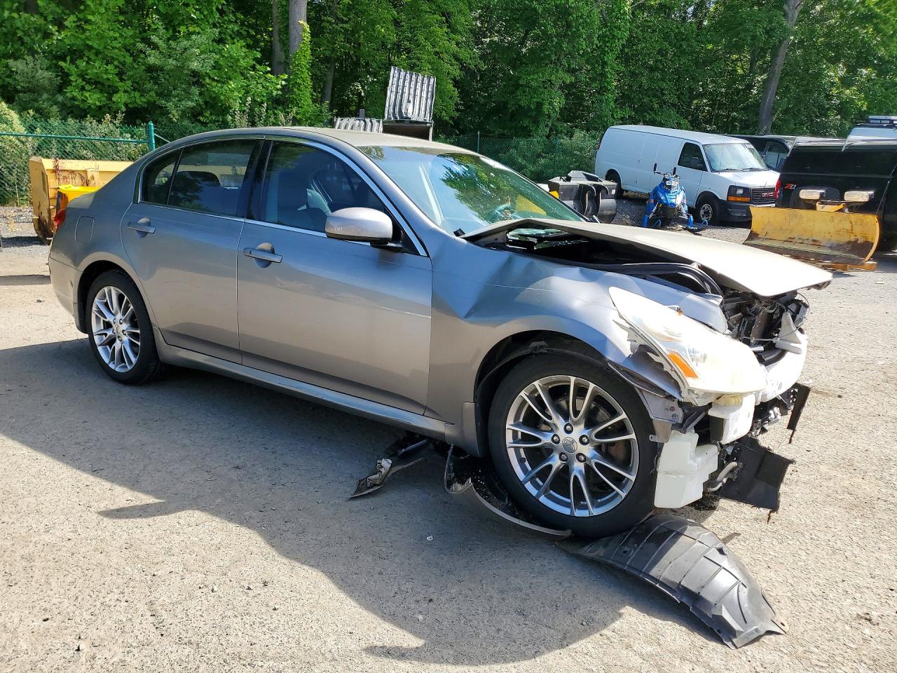 2008 Infiniti G35 X Silver vin: JNKBV61F88M274761