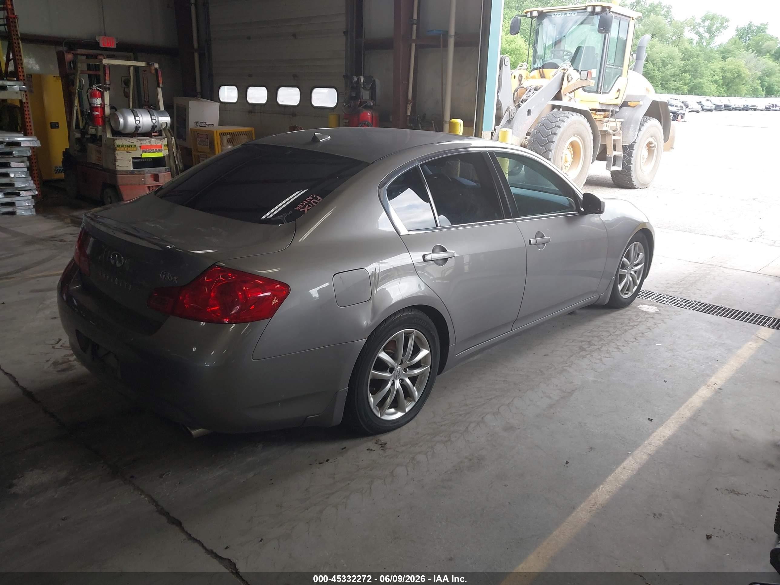 2008 Infiniti G35x   Gray vin: JNKBV61F88M276235
