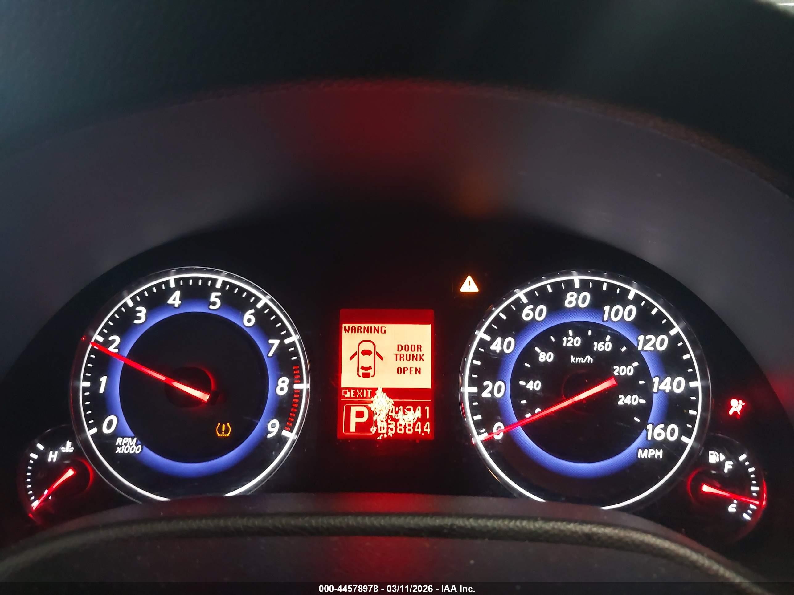 2008 Infiniti G35x   Blue vin: JNKBV61F88M276283
