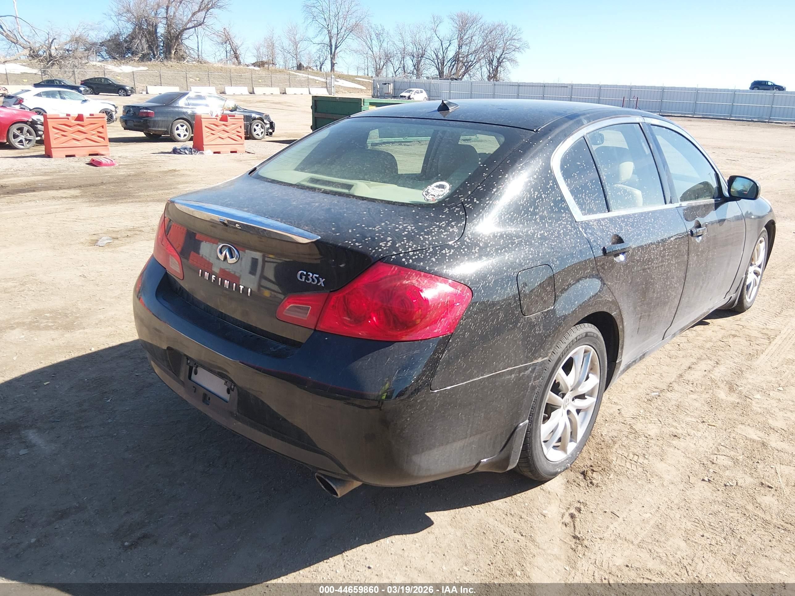 2007 Infiniti G35x   Black vin: JNKBV61F97M809160