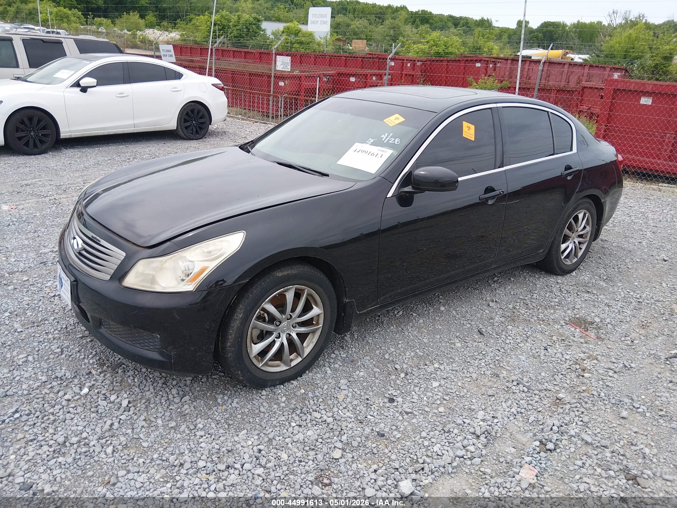 2007 Infiniti G35x   Black vin: JNKBV61F97M812057