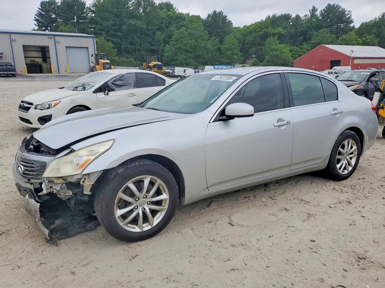 2007 Infiniti G35 X Silver vin: JNKBV61F97M812723