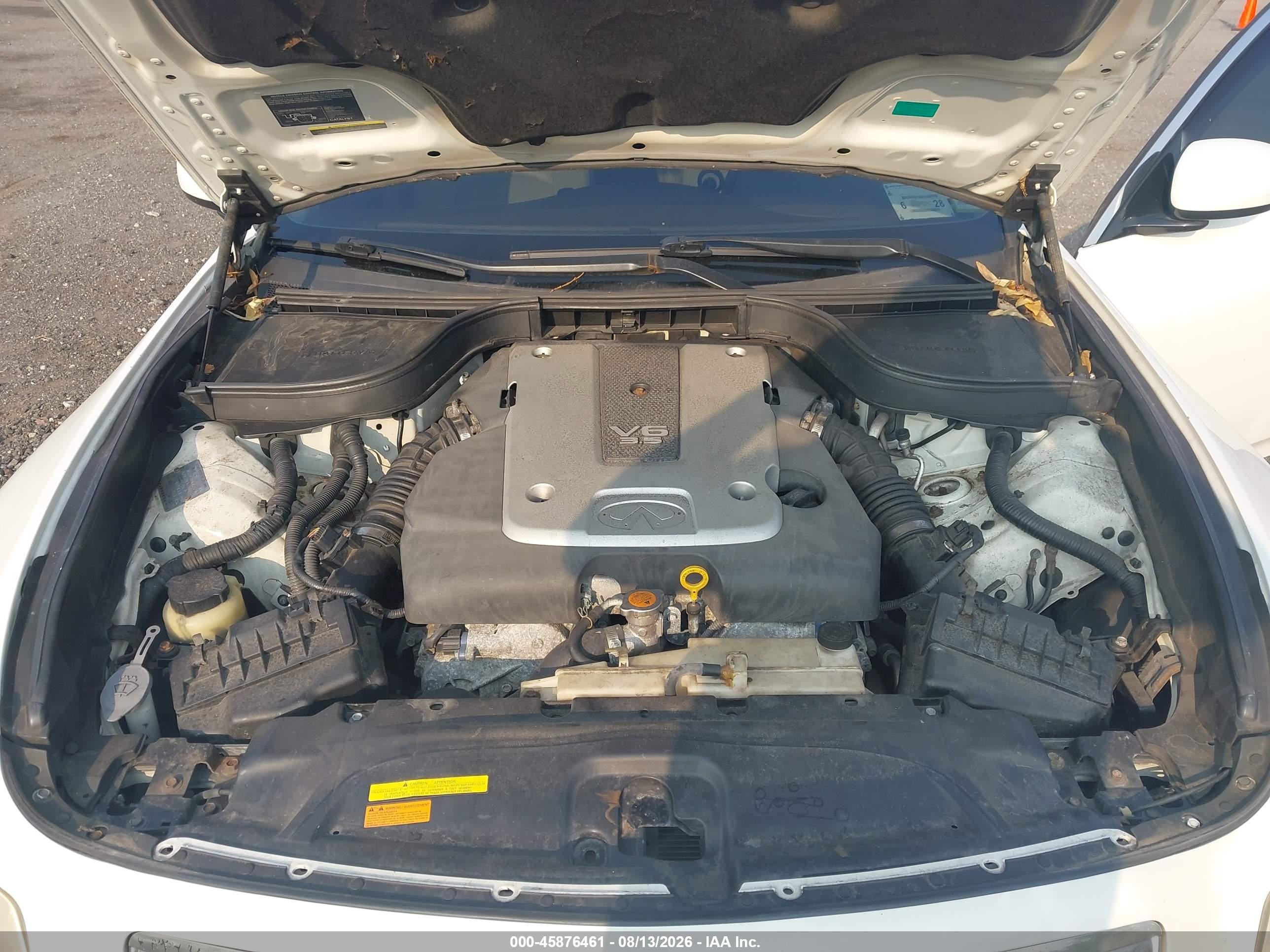 2008 Infiniti G35x   White vin: JNKBV61F98M252302