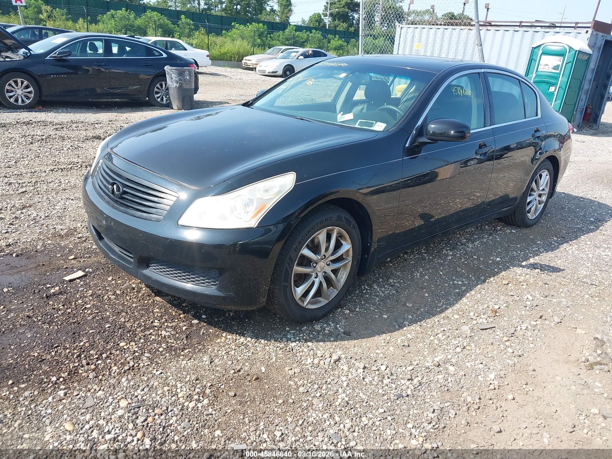 2008 Infiniti G35x Черный vin: JNKBV61F98M262893