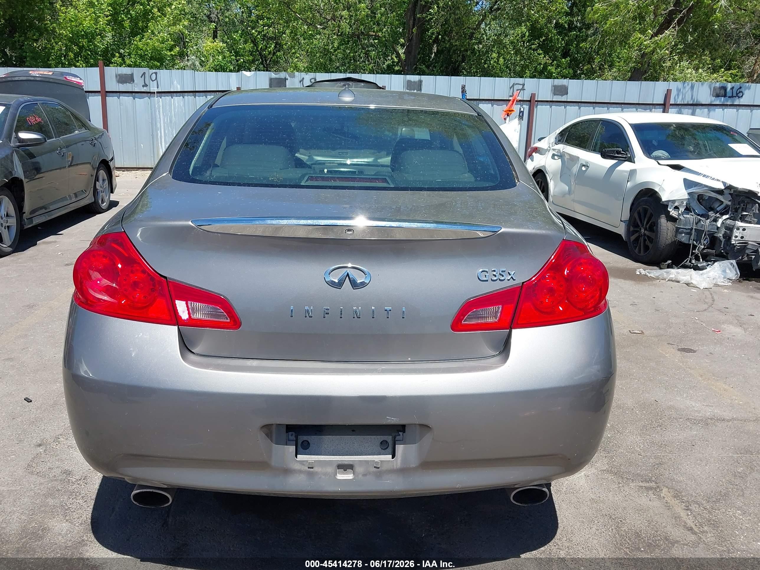 2008 Infiniti G35x   Серый vin: JNKBV61F98M272971