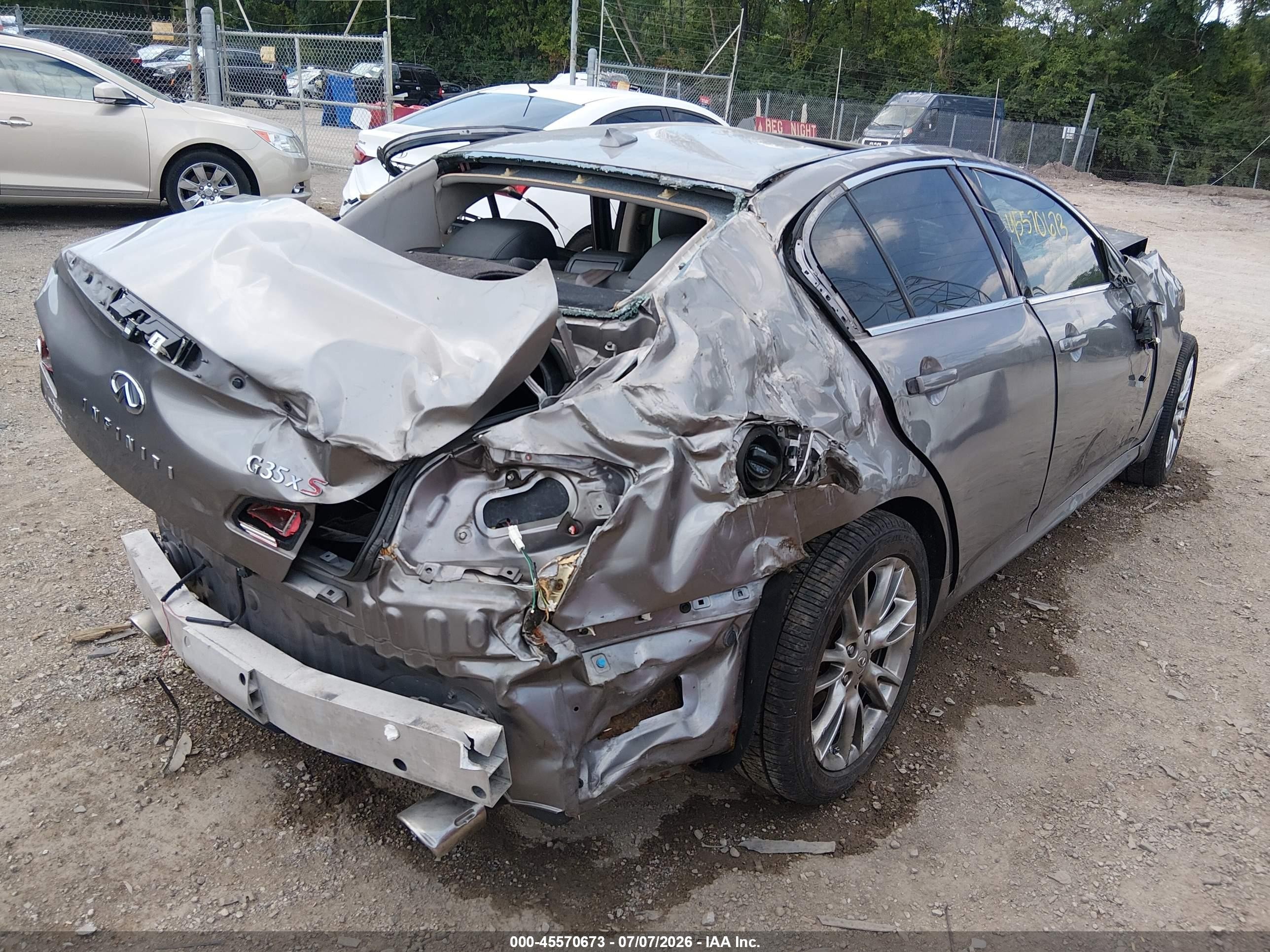 2008 Infiniti G35x   Gray vin: JNKBV61F98M280228