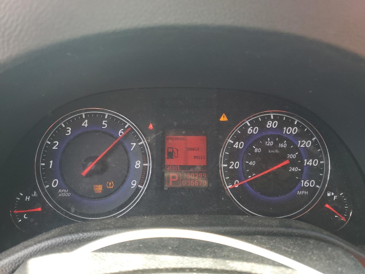 2008 Infiniti G35 X Черный vin: JNKBV61F98M280326 Damage: Warning Light - Engine, On, Unacceptable