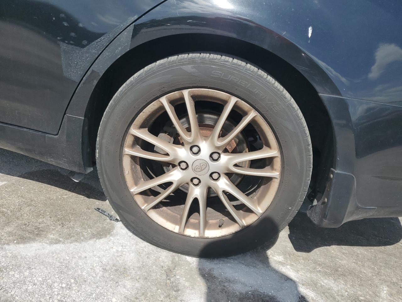2008 Infiniti G35 X Черный vin: JNKBV61F98M280326 Damage: Left Rear Wheel, Curb Rash, > 12 Inches