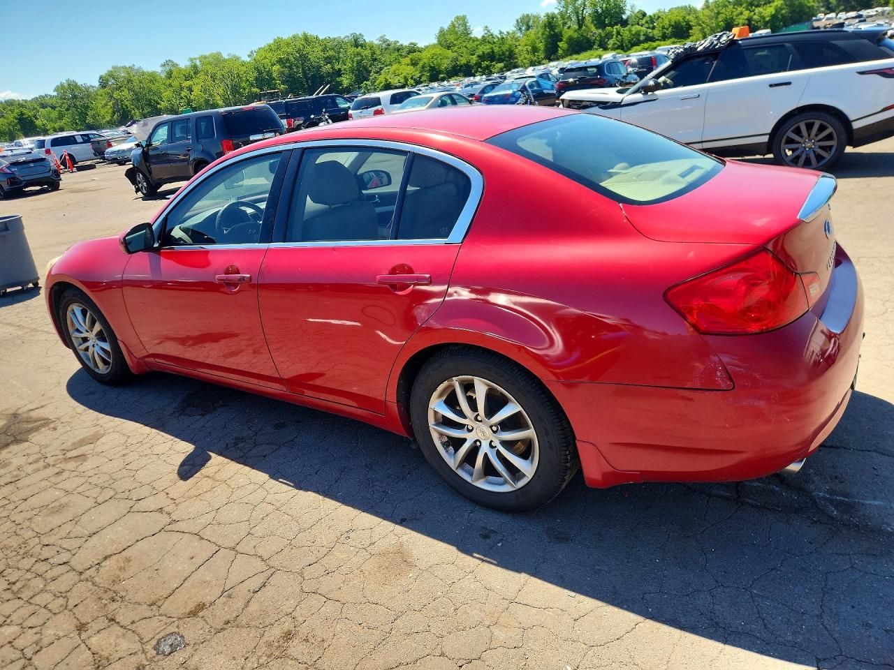 2007 Infiniti G35 X Red vin: JNKBV61FX7M819180