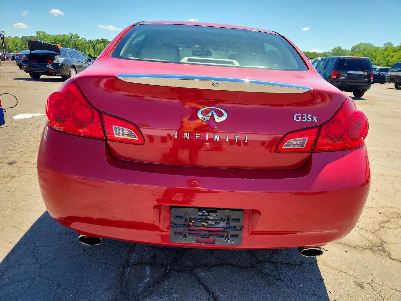 2007 Infiniti G35 X Red vin: JNKBV61FX7M819180