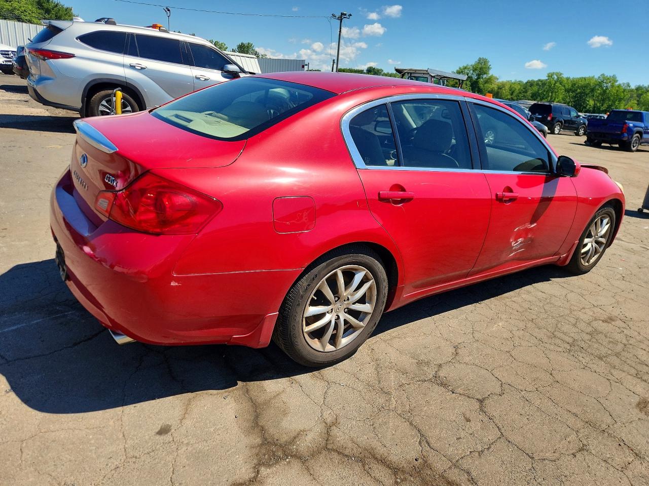 2007 Infiniti G35 X Red vin: JNKBV61FX7M819180