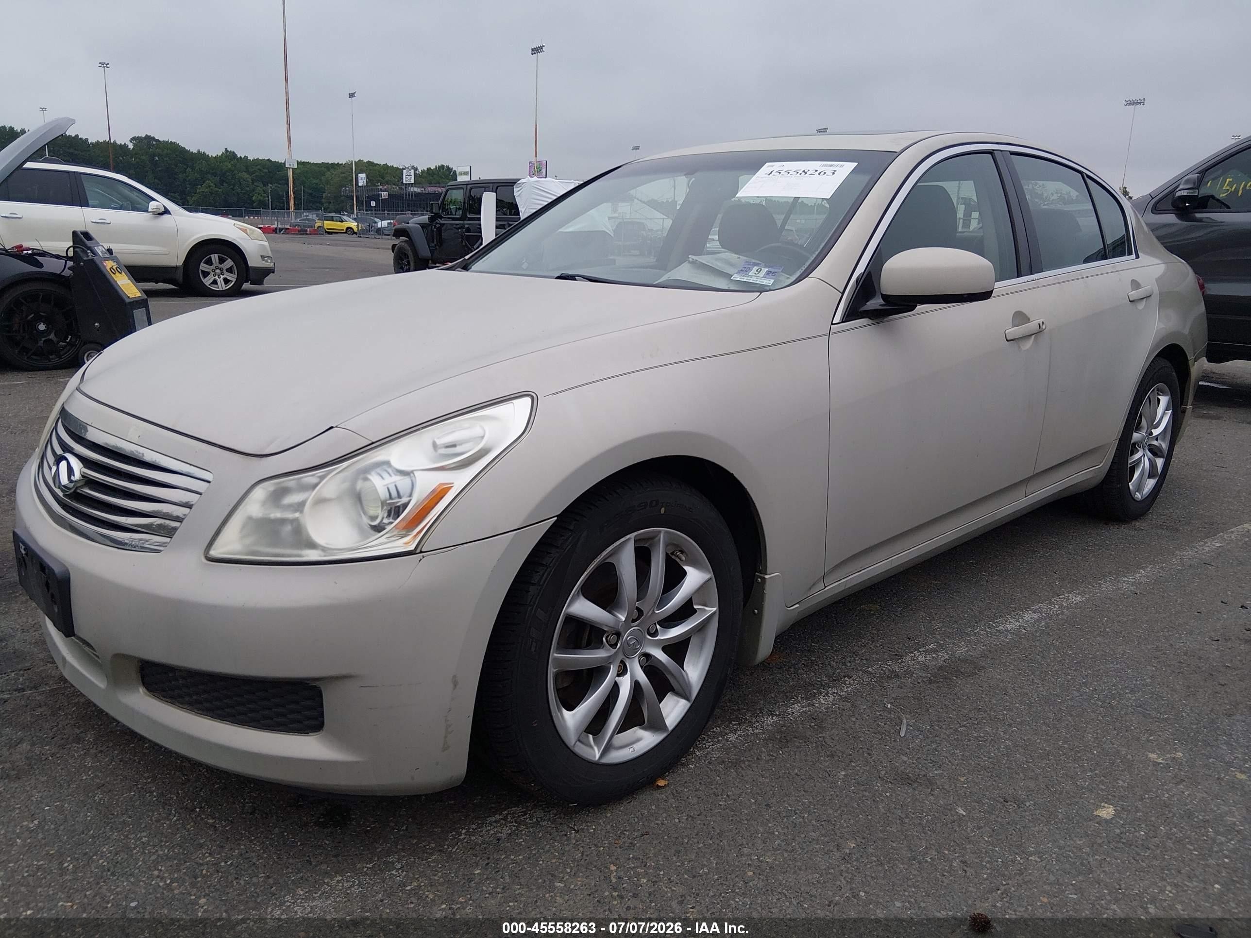 2007 Infiniti G35x   Gold vin: JNKBV61FX7M823536