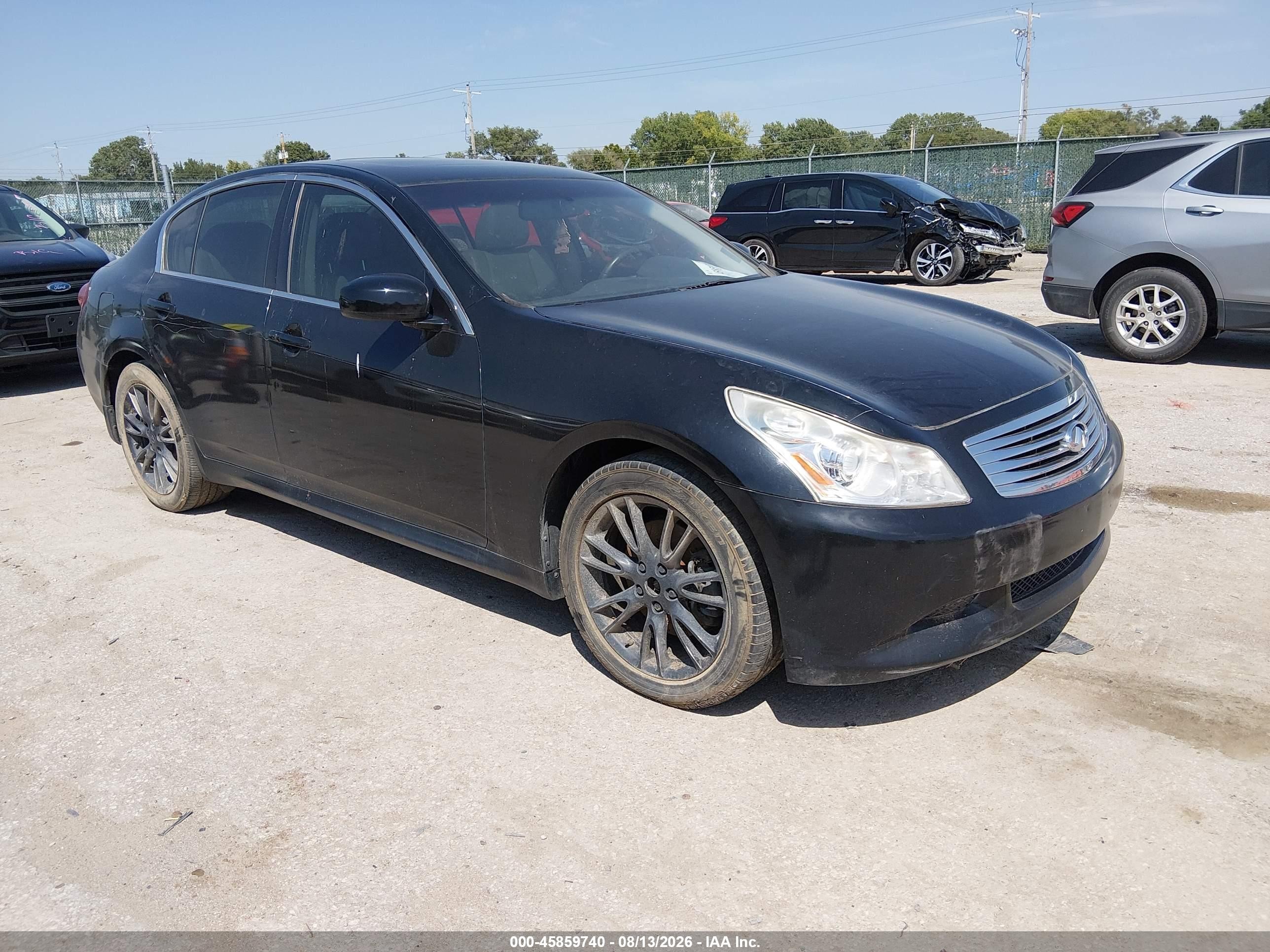 2008 Infiniti G35x   Черный vin: JNKBV61FX8M270663