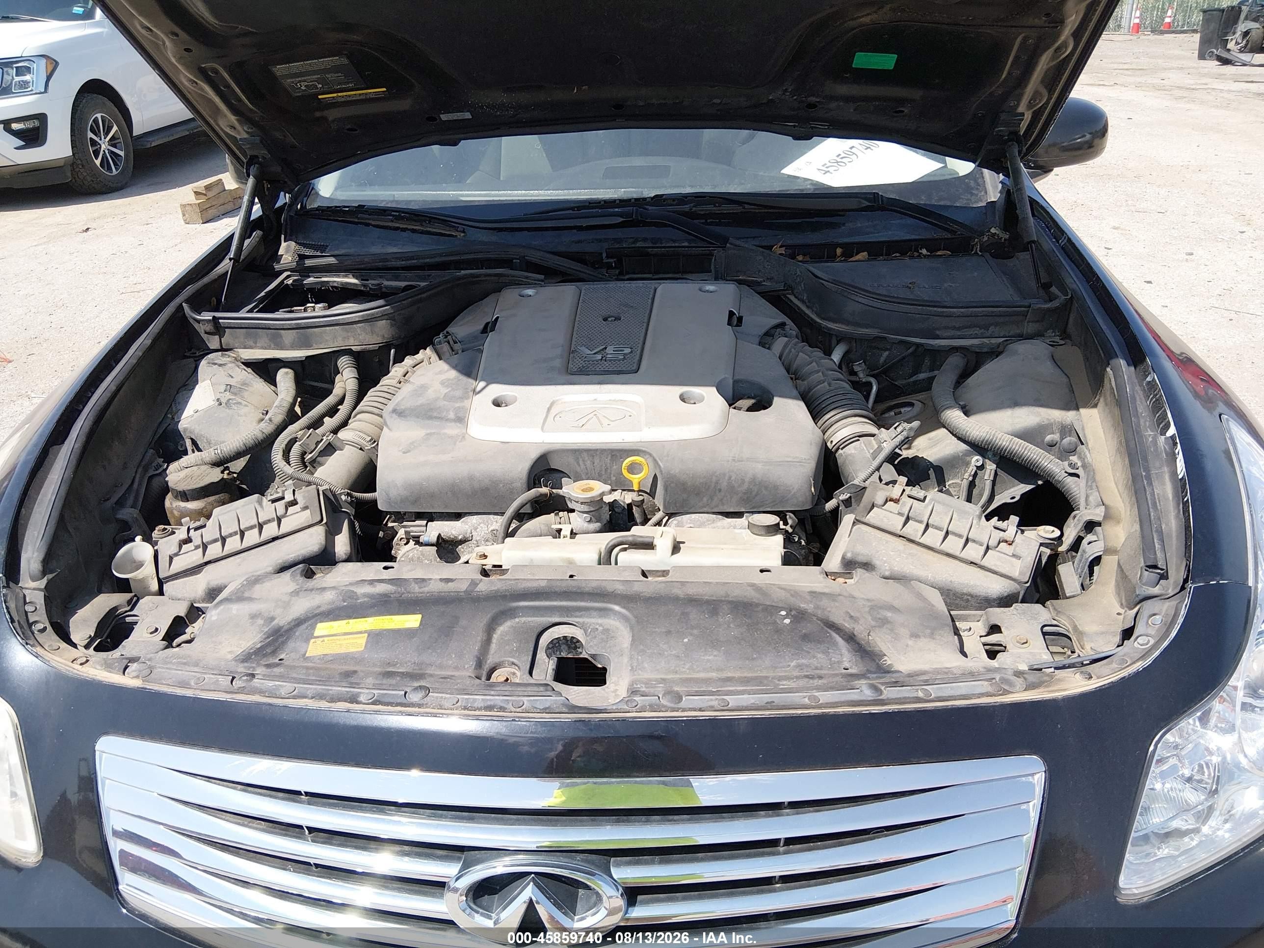 2008 Infiniti G35x   Черный vin: JNKBV61FX8M270663
