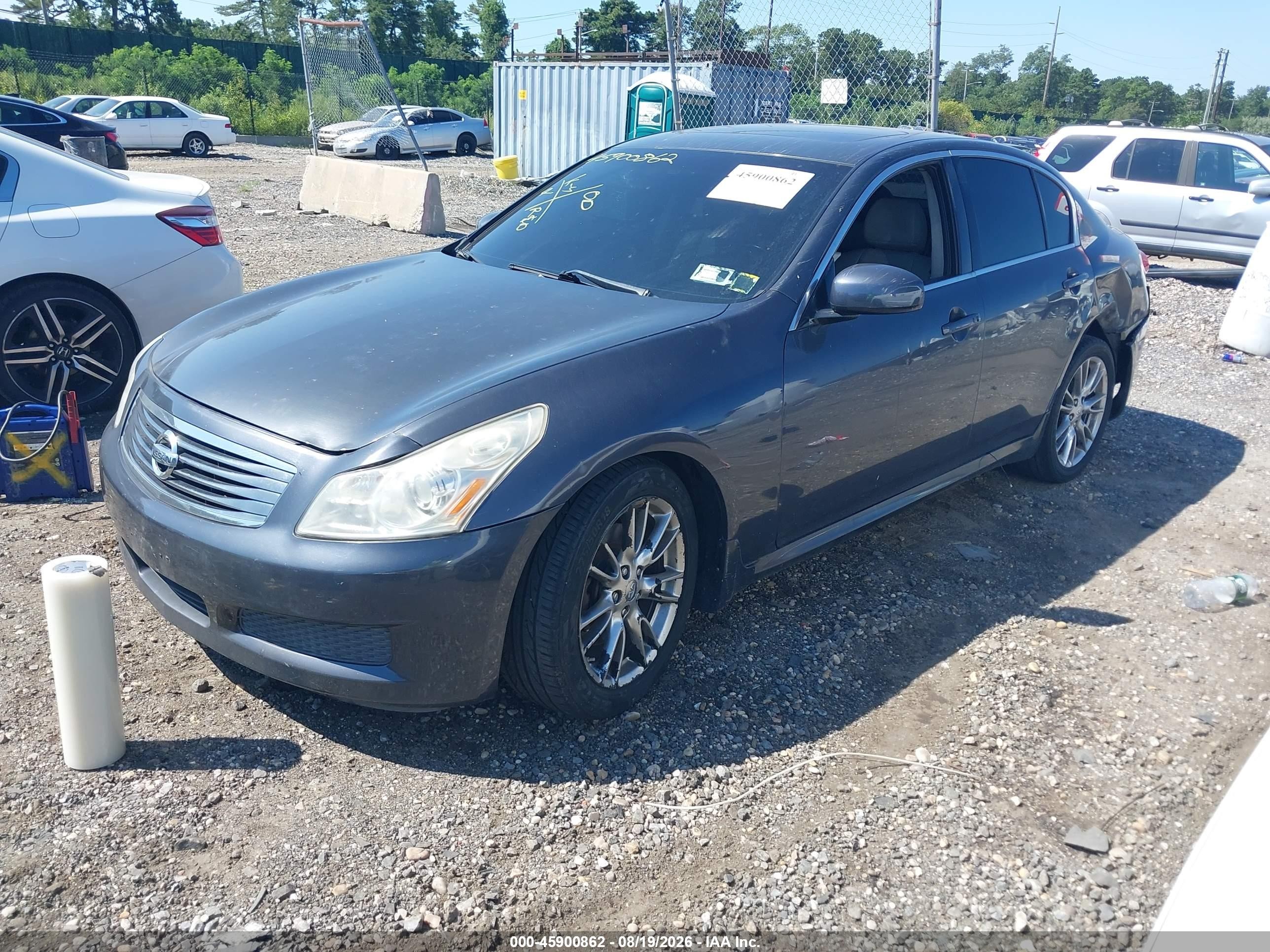 2008 Infiniti G35x   Gray vin: JNKBV61FX8M275149