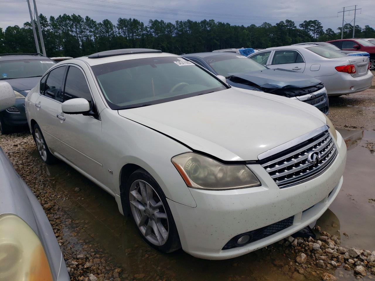 2007 Infiniti M45 Base Белый vin: JNKBY01E07M401626