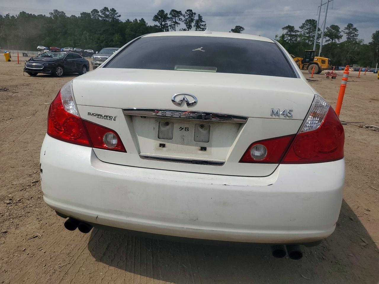 2007 Infiniti M45 Base Белый vin: JNKBY01E07M401626