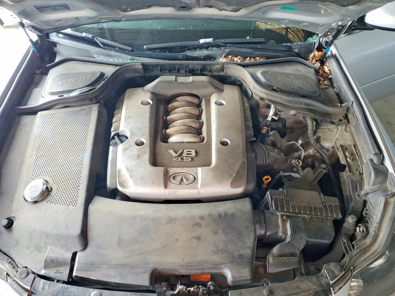 2007 Infiniti M45 Base Silver vin: JNKBY01E07M403179