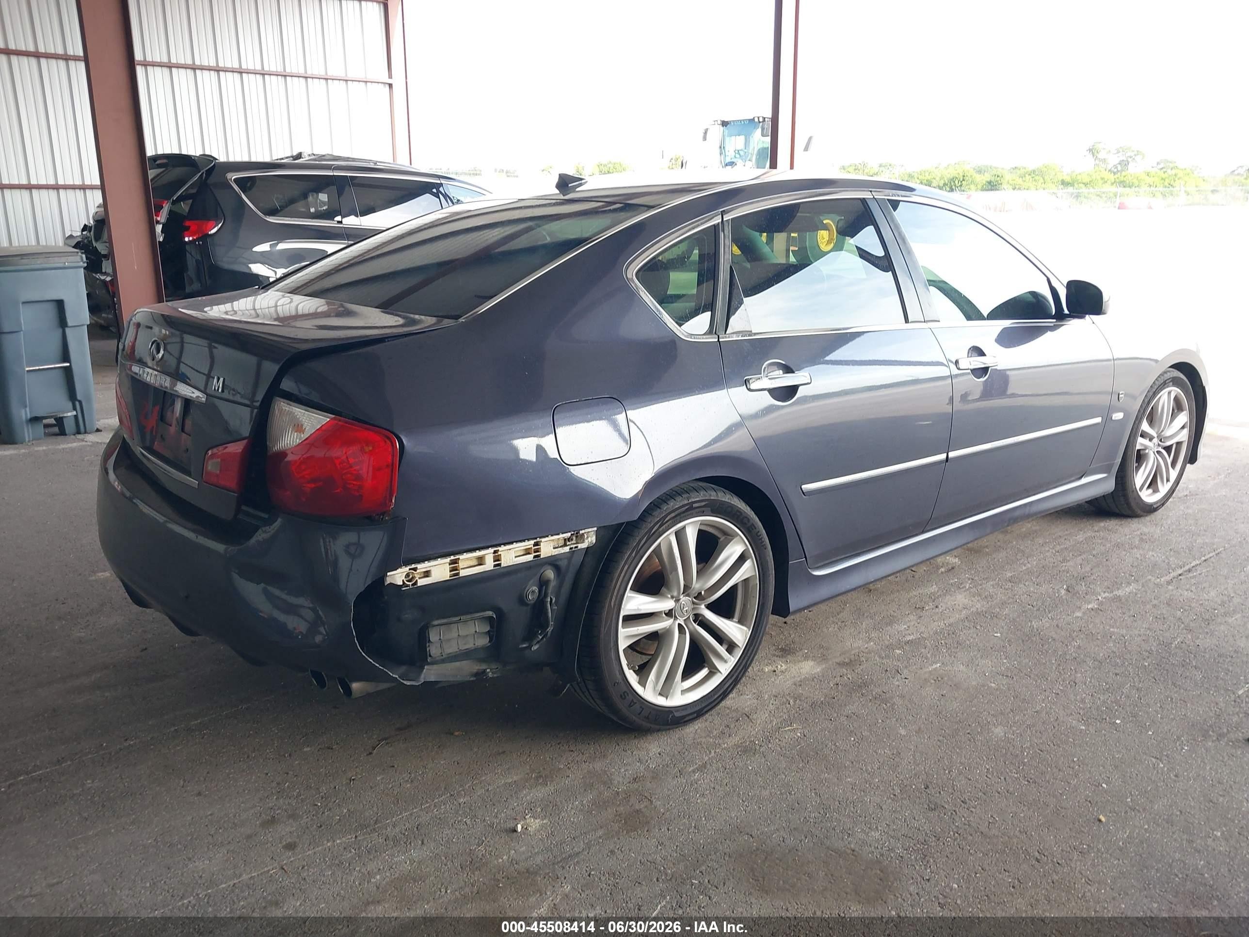 2008 Infiniti M45   Gray vin: JNKBY01E08M500934