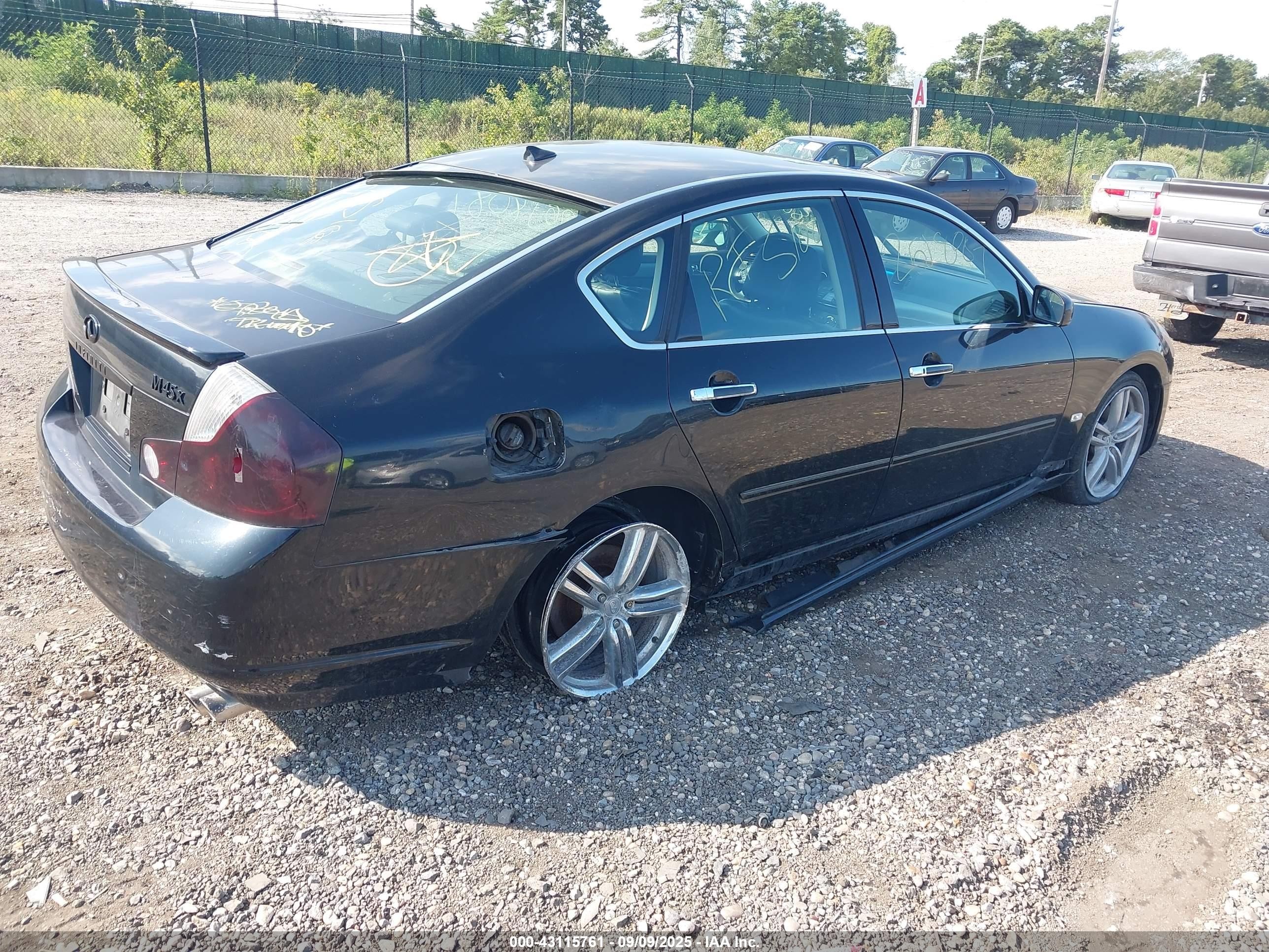2006 Infiniti M45 Sport Black vin: JNKBY01E16M204754