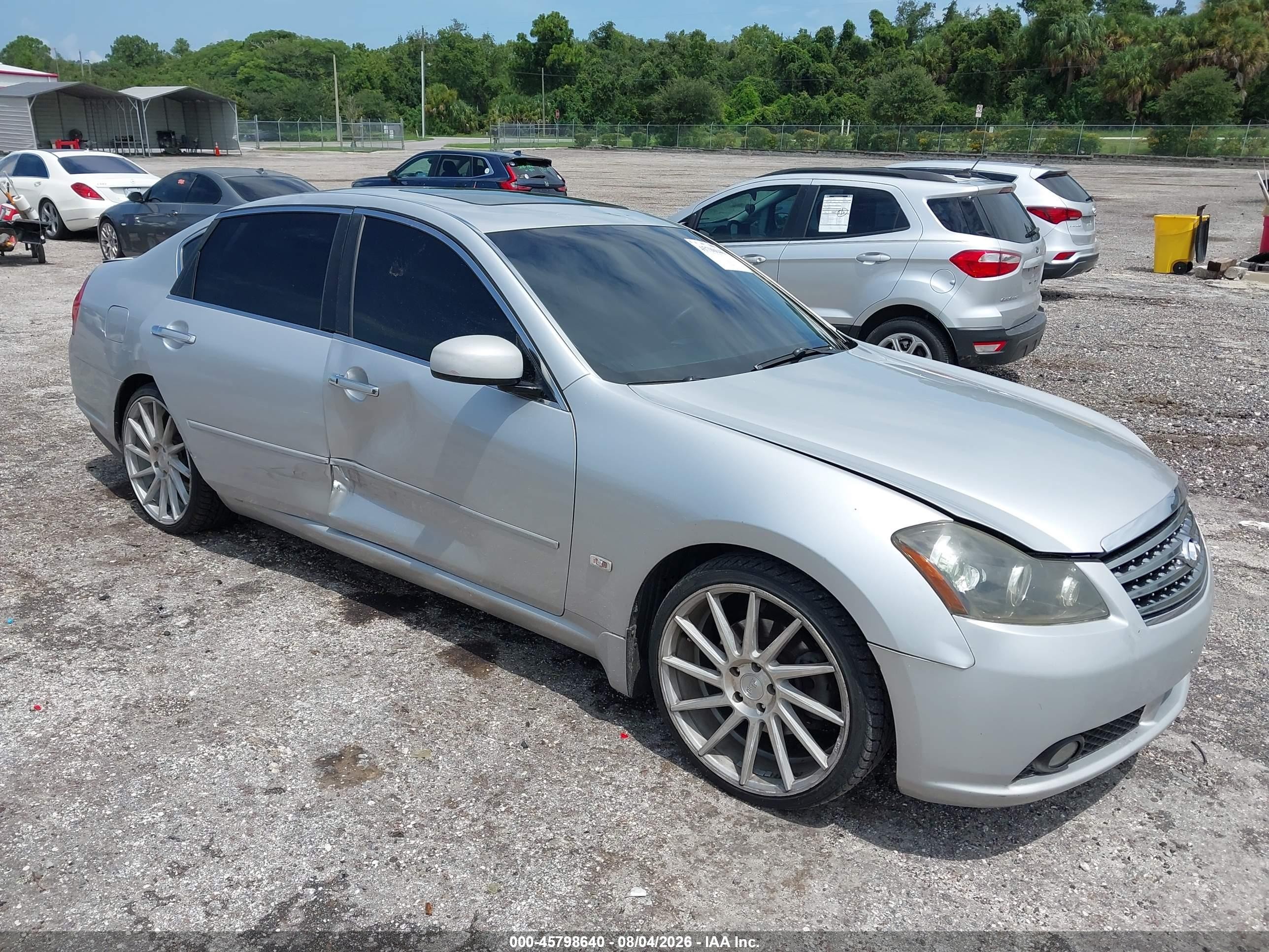 2007 Infiniti M45 Sport Silver vin: JNKBY01E17M401487