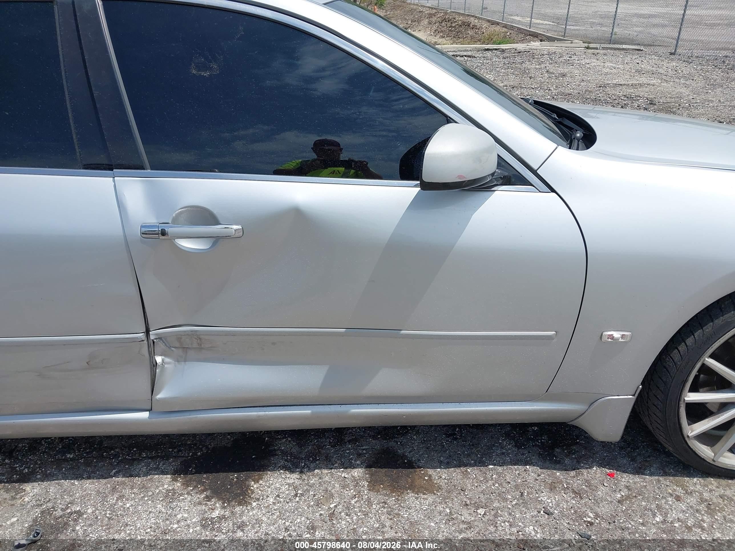 2007 Infiniti M45 Sport Silver vin: JNKBY01E17M401487
