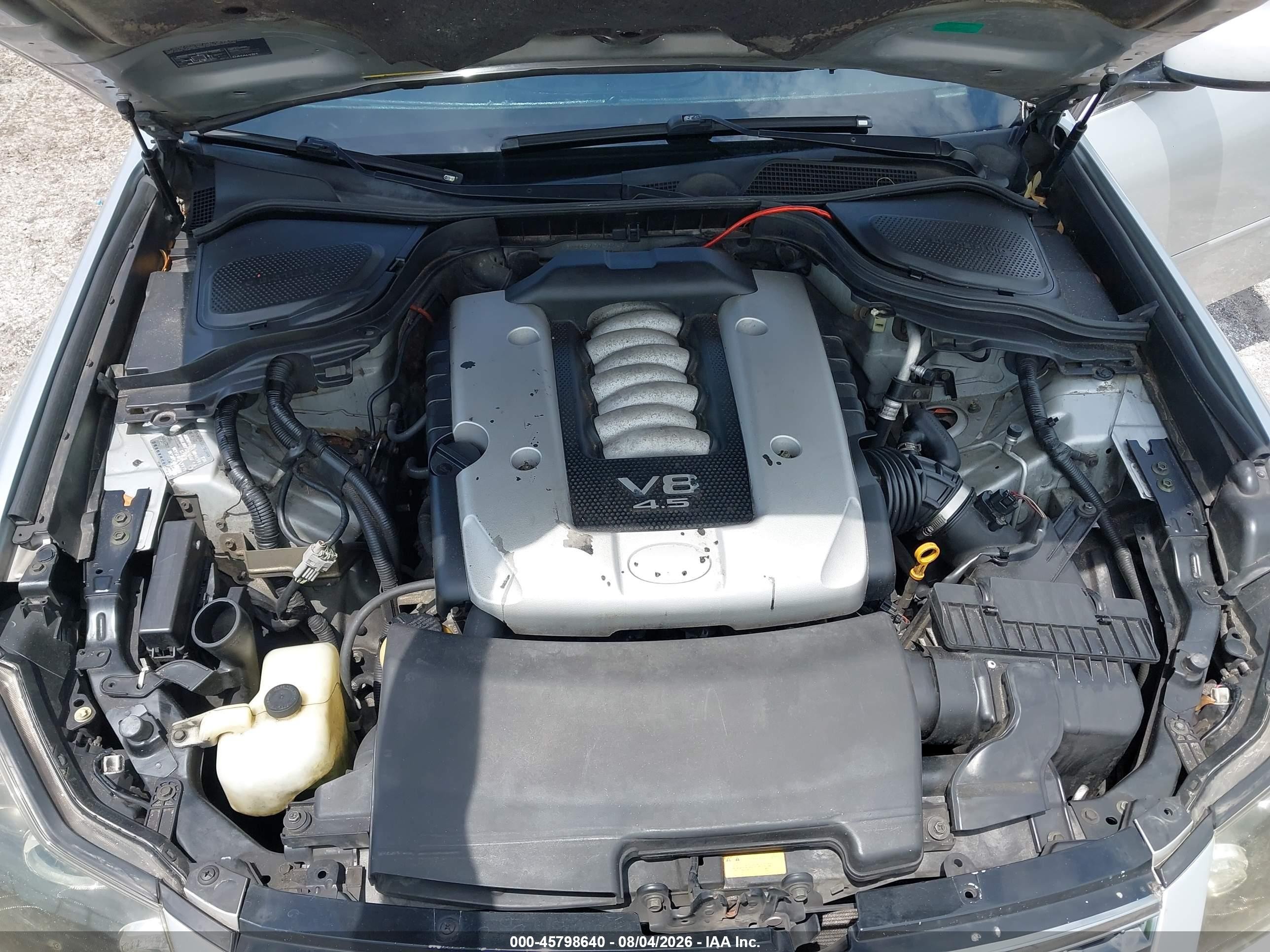 2007 Infiniti M45 Sport Silver vin: JNKBY01E17M401487