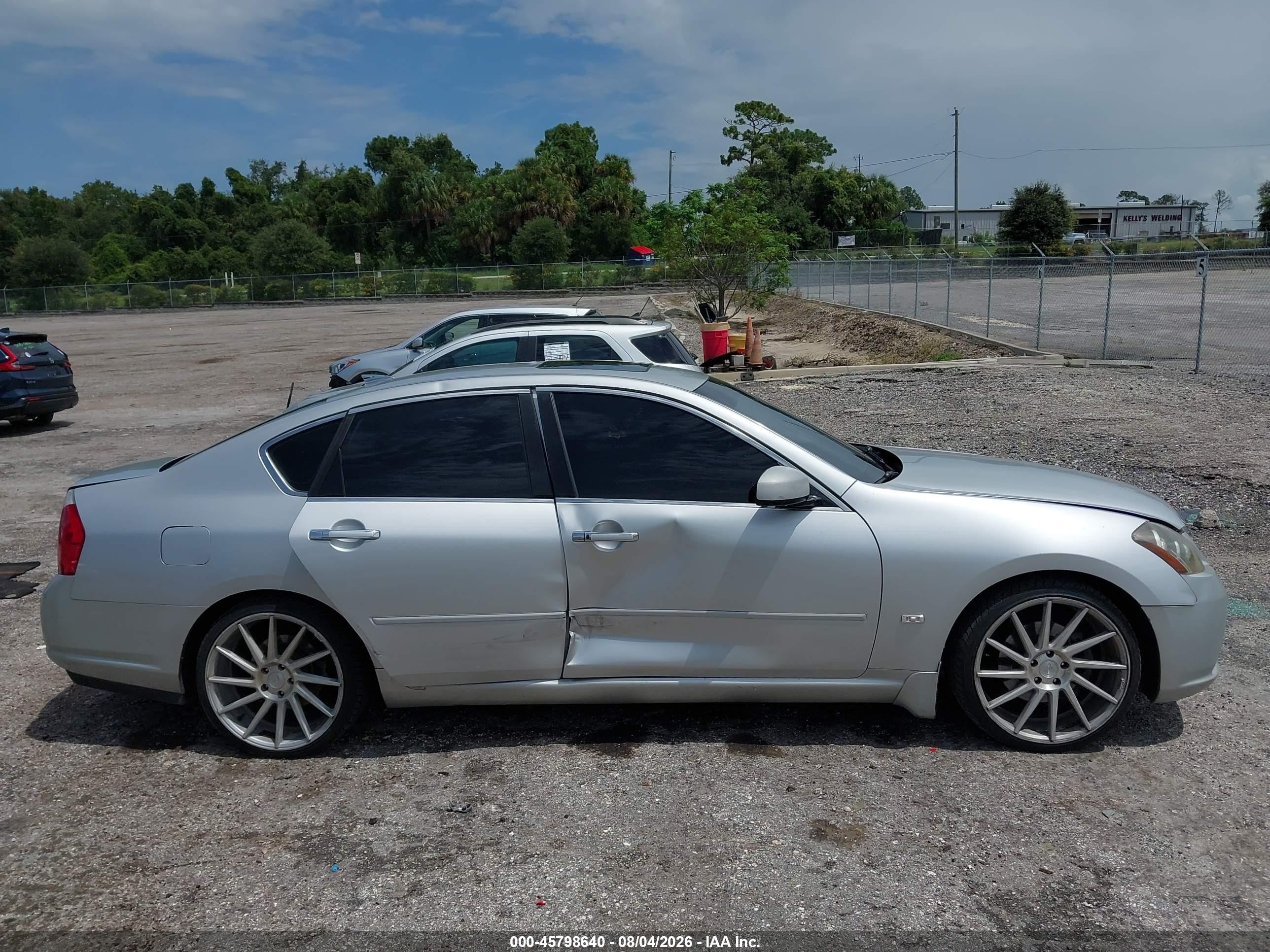 2007 Infiniti M45 Sport Silver vin: JNKBY01E17M401487