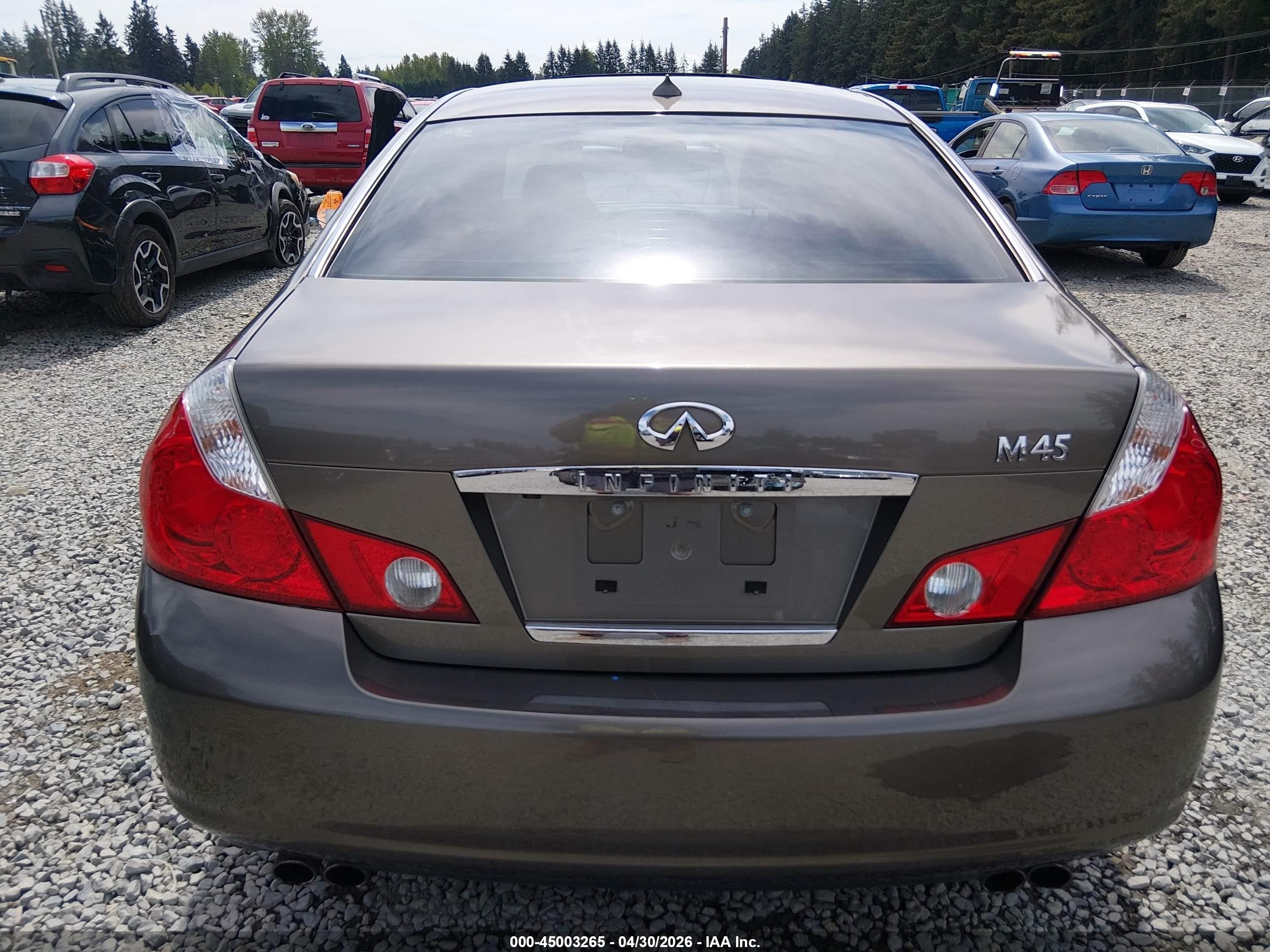 2006 Infiniti M45   Gray vin: JNKBY01E26M202480