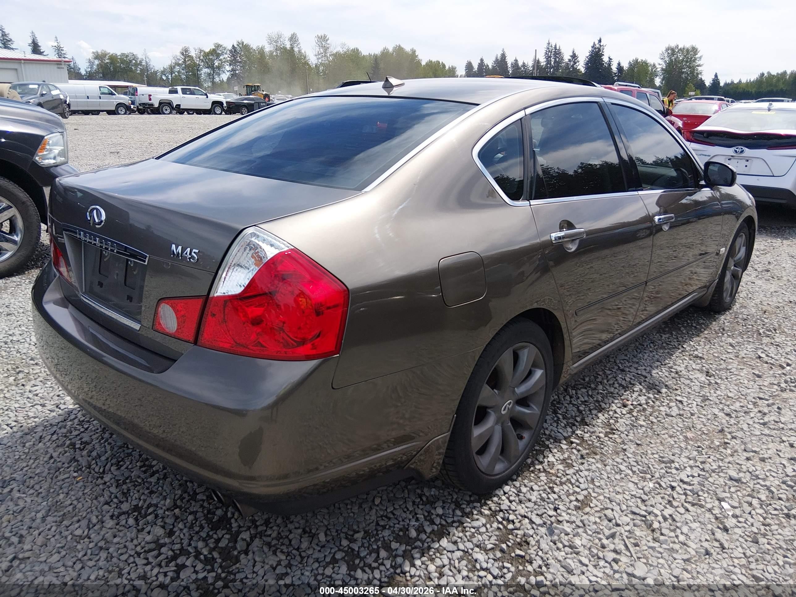 2006 Infiniti M45   Gray vin: JNKBY01E26M202480