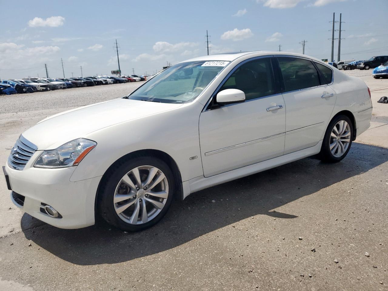 2008 Infiniti M45 Base White vin: JNKBY01E28M500207