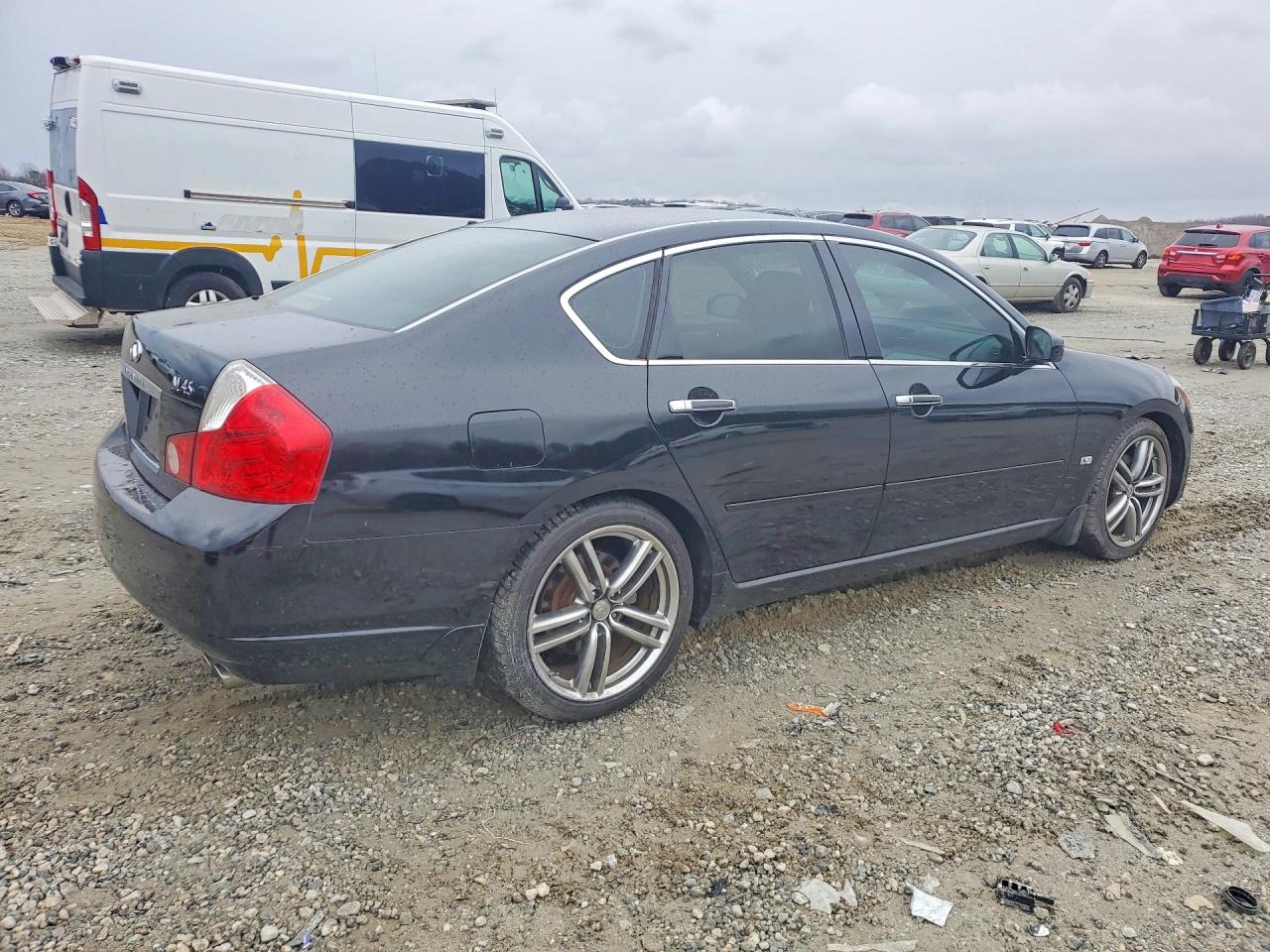 2006 Infiniti M45 Base Black vin: JNKBY01E36M204464