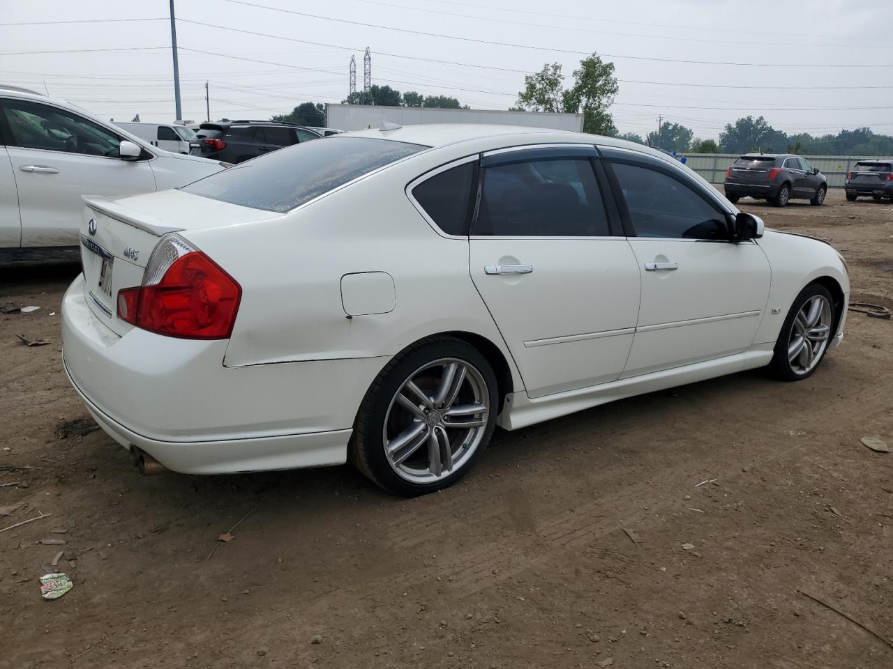 2006 Infiniti M45 Base White vin: JNKBY01E36M208451