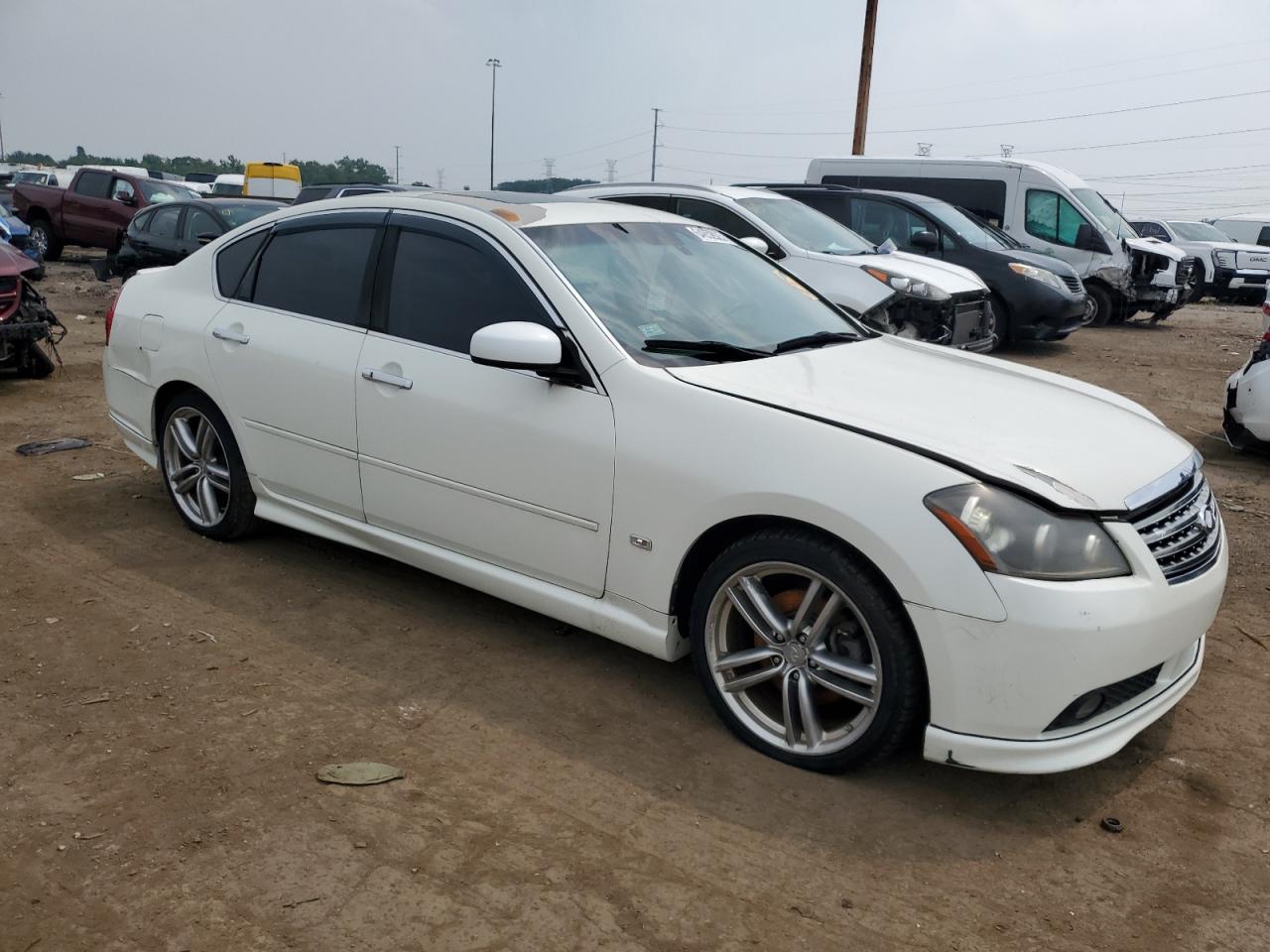 2006 Infiniti M45 Base White vin: JNKBY01E36M208451