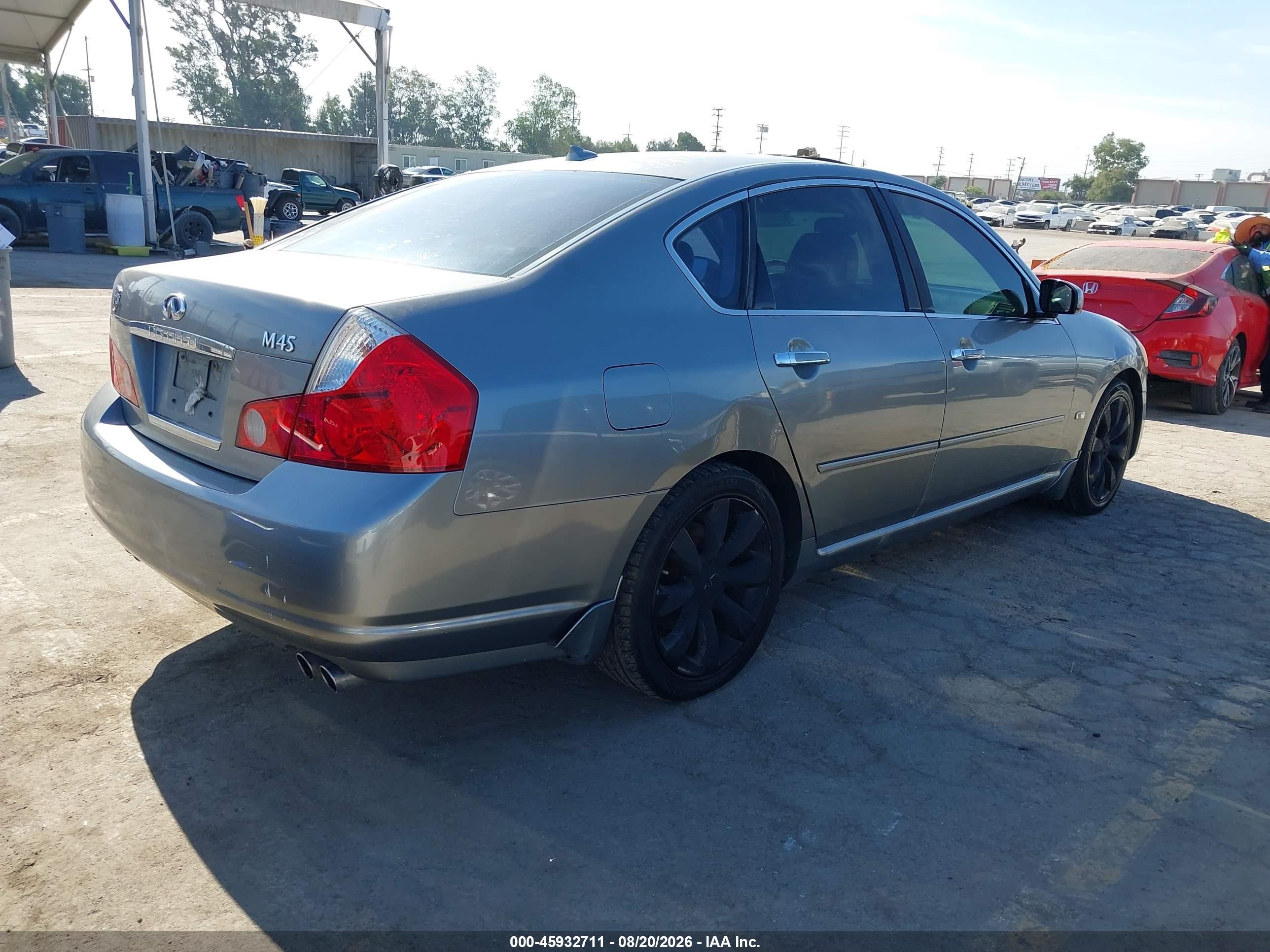 2007 Infiniti M45 Gray vin: JNKBY01E37M403631