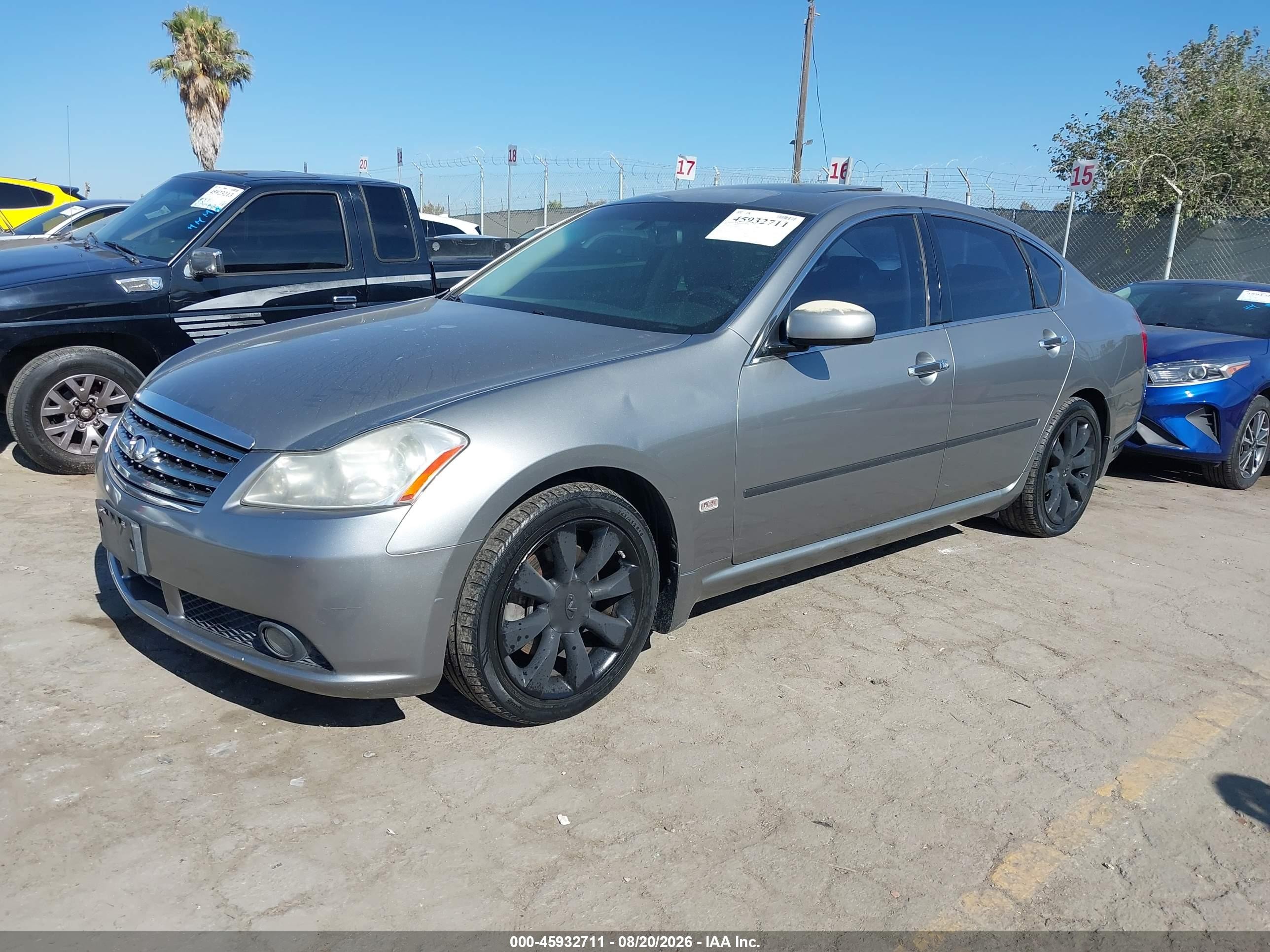 2007 Infiniti M45 Gray vin: JNKBY01E37M403631
