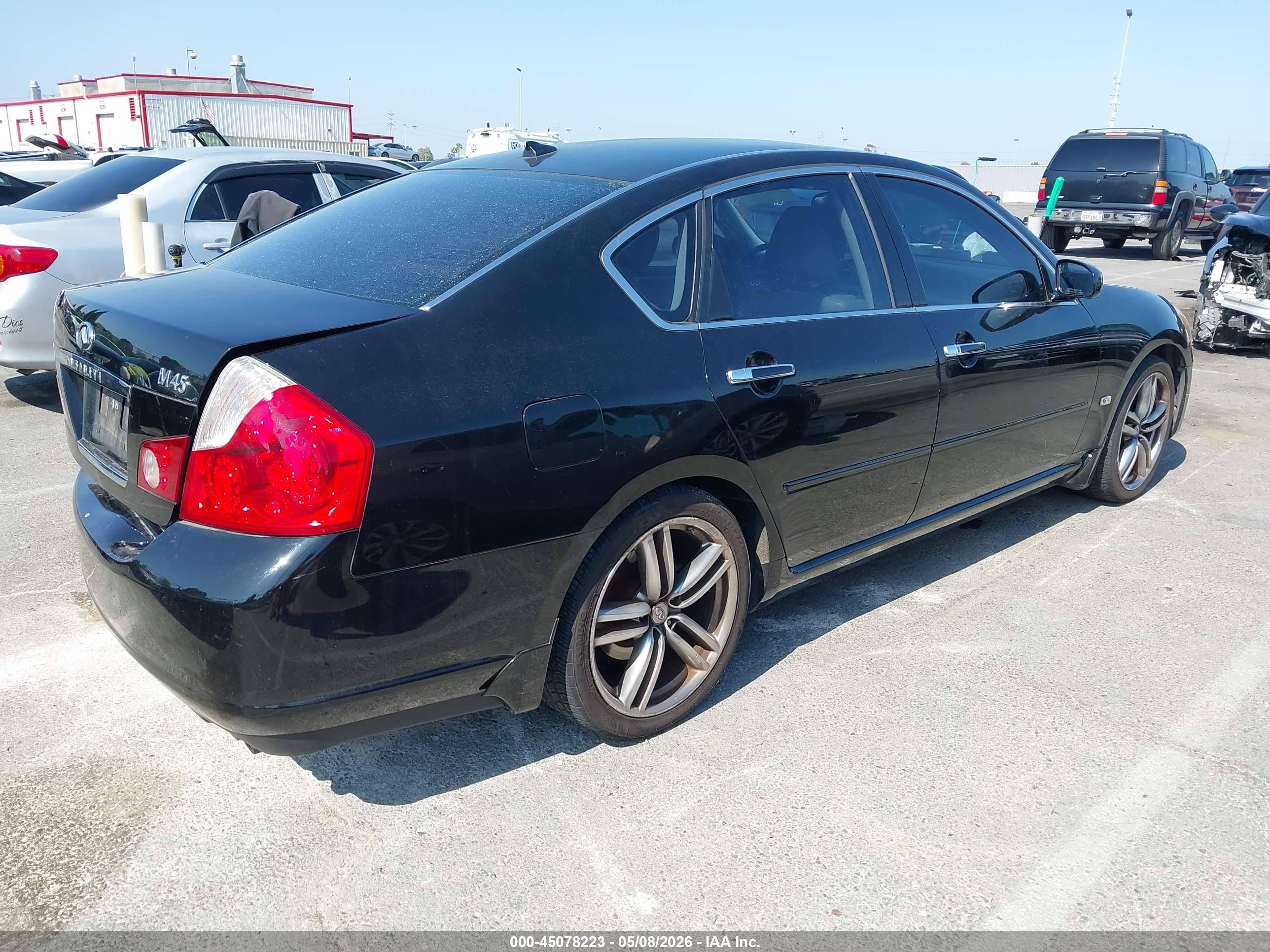 2006 Infiniti M45 Sport Black vin: JNKBY01E46M205090