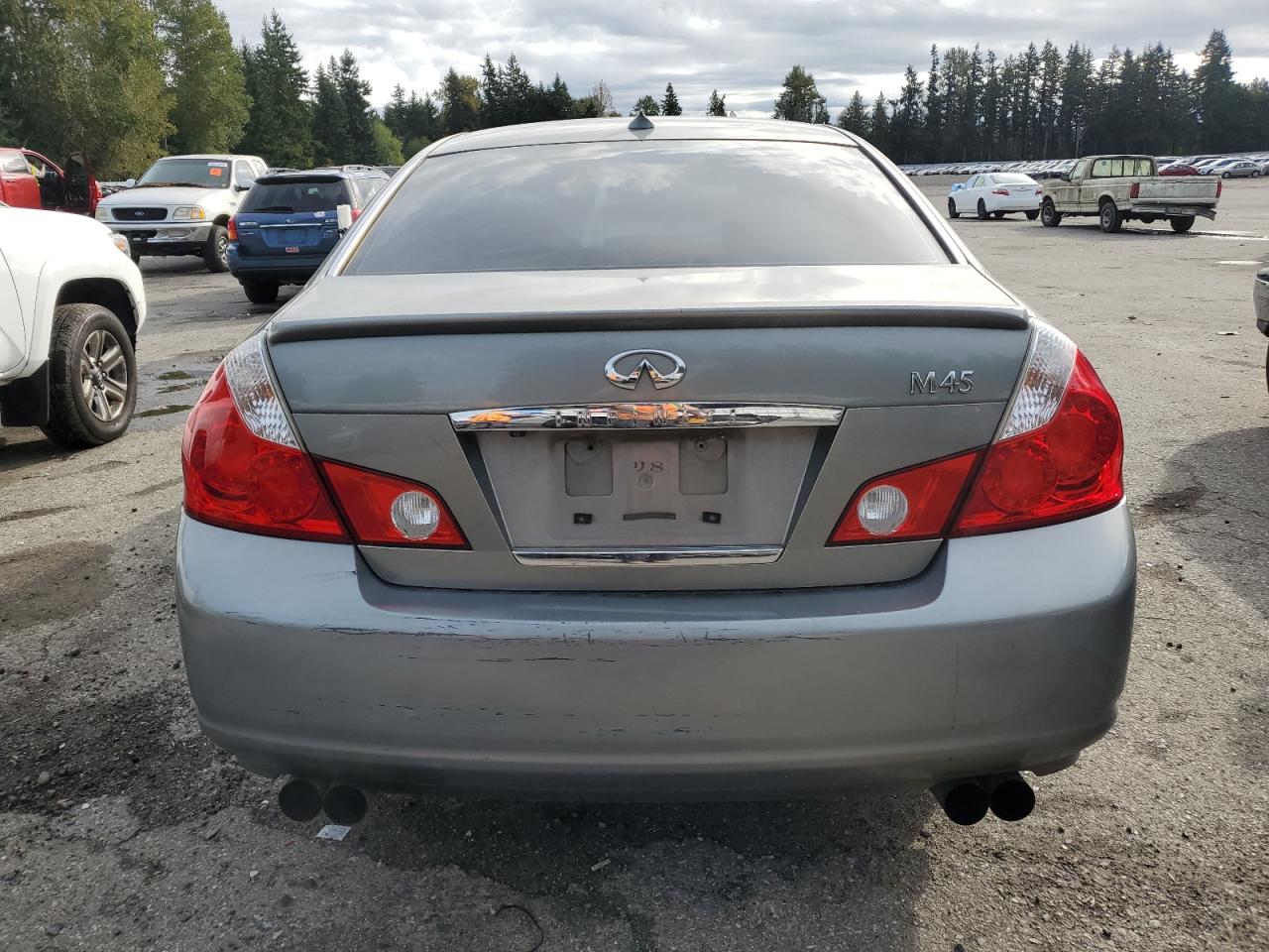 2006 Infiniti M45 Base Gray vin: JNKBY01E56M201968