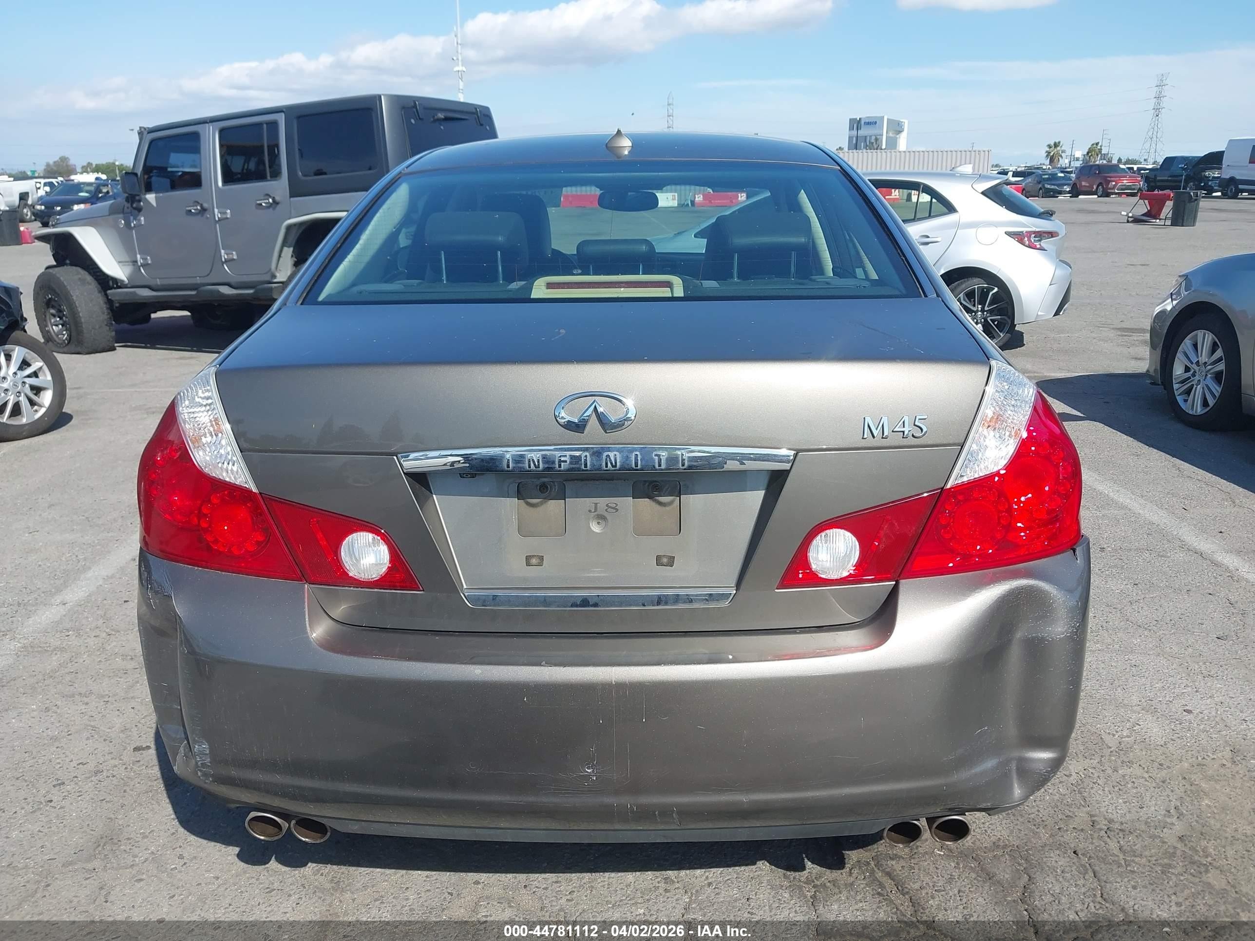 2006 Infiniti M45   Dark Brown vin: JNKBY01E56M201971